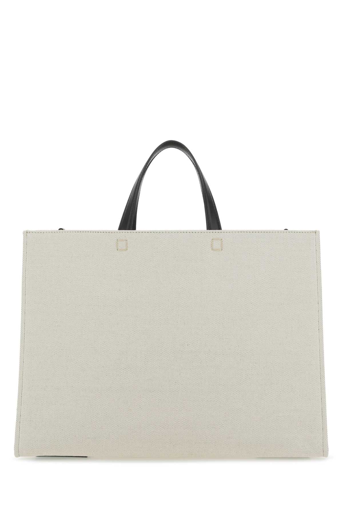 Givenchy Women Ivory Canvas Medium G Shopping Bag DestGlow