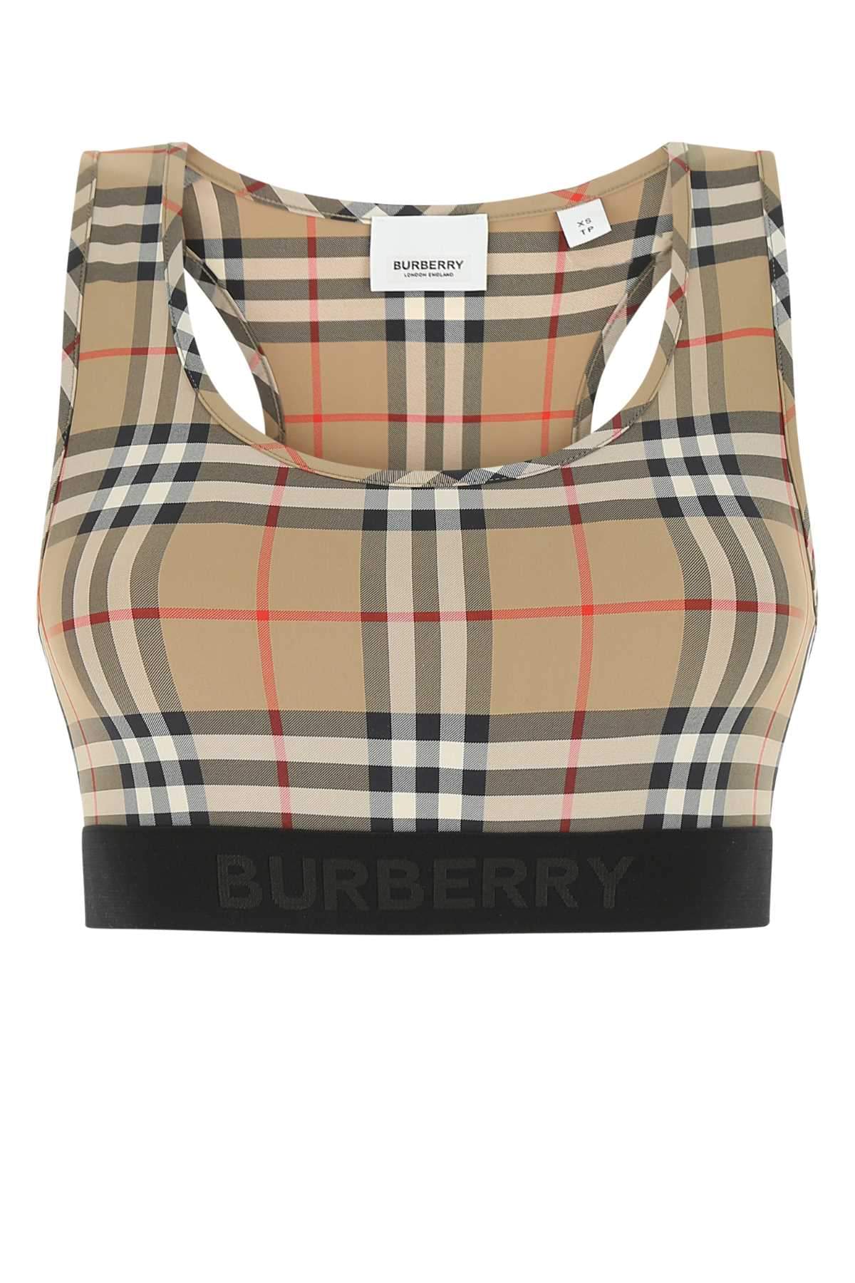 Burberry Women Printed Stretch Nylon Top DestGlow