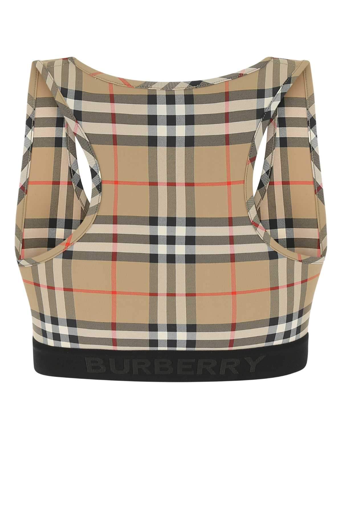 Burberry Women Printed Stretch Nylon Top DestGlow