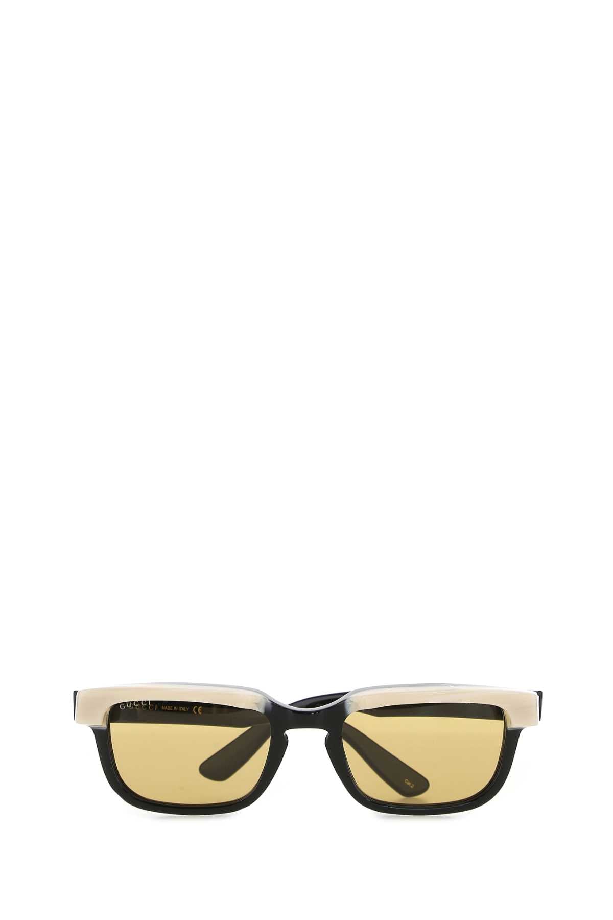 Gucci Men Black Acetate Sunglasses by Luosophy