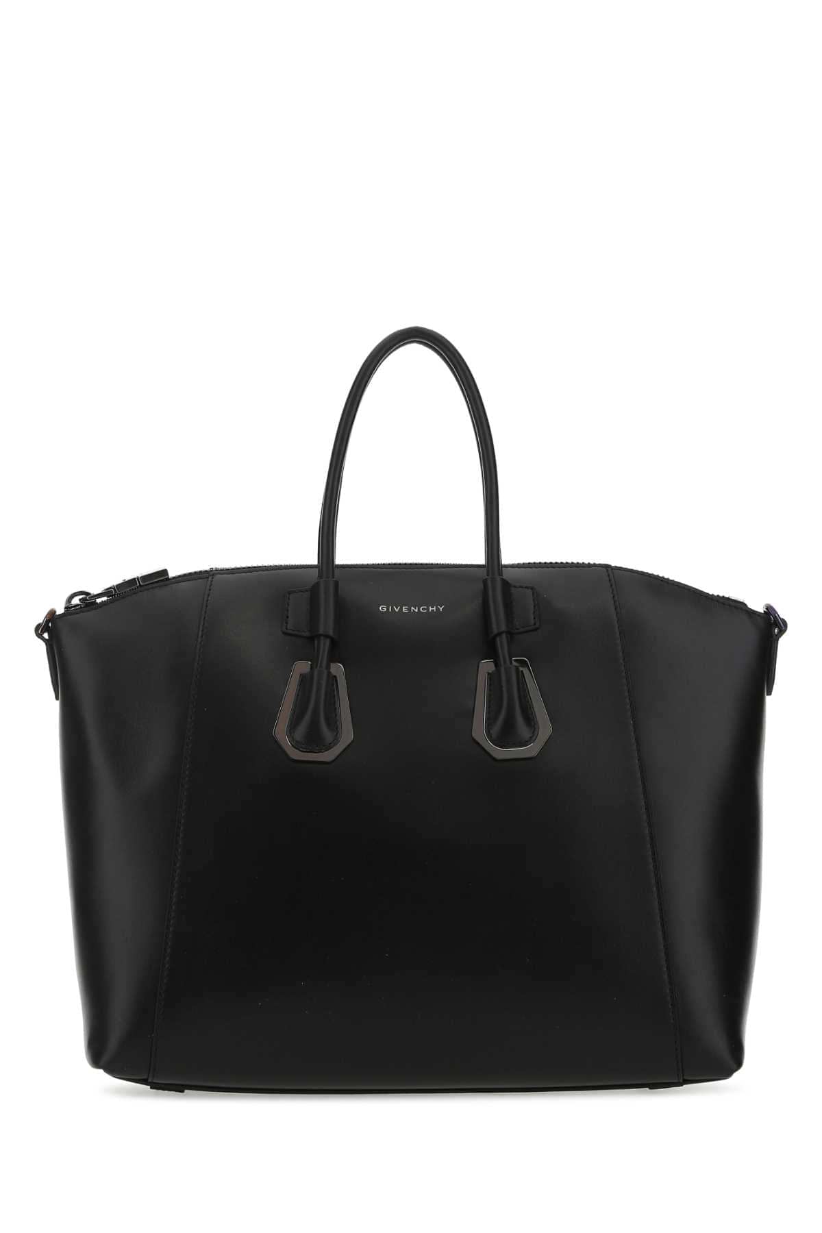 Givenchy Women Black Leather Small Antigona Sport Handbag DestGlow