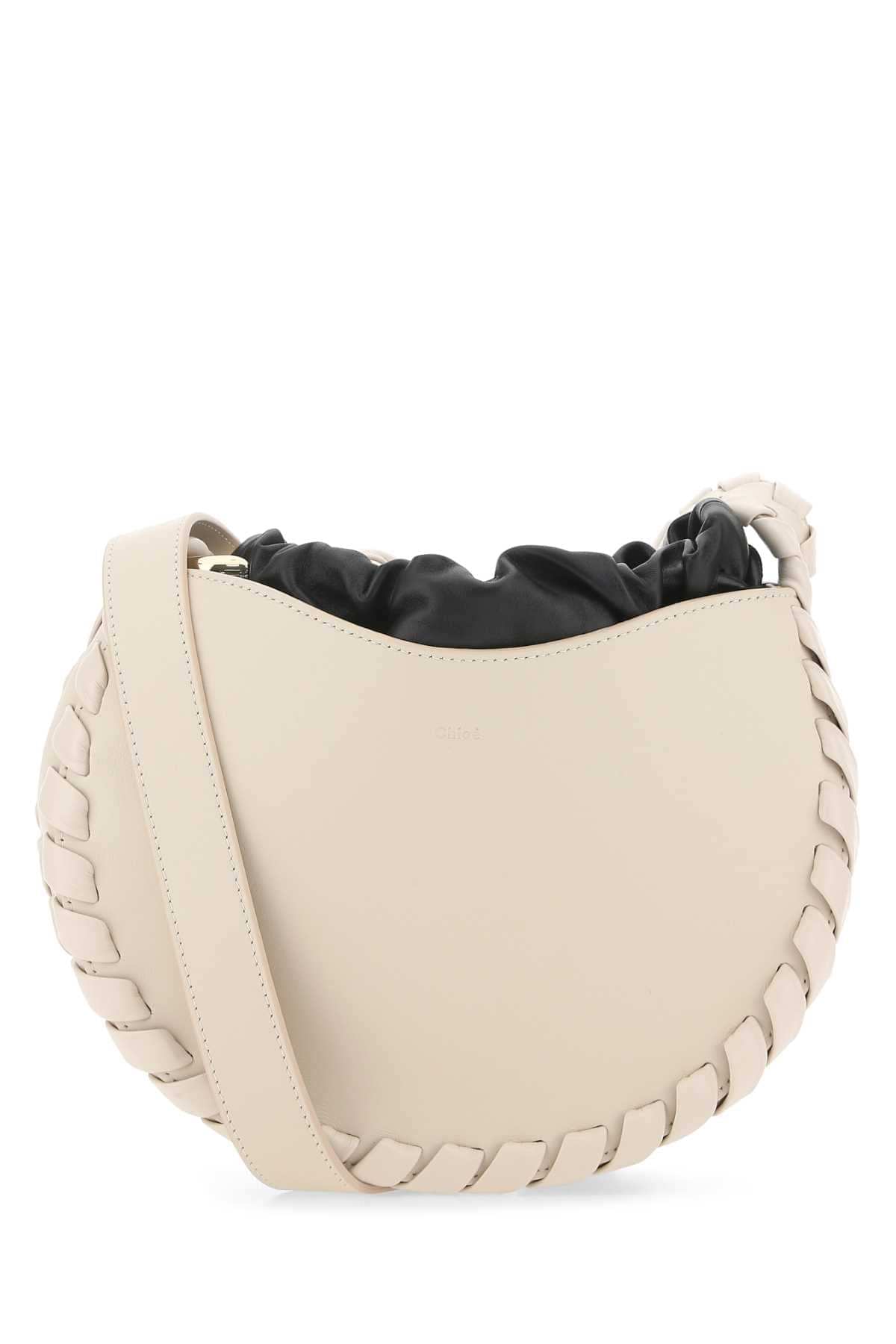 Chloe Women Powder Pink Leather Small Mate Crossbody Bag DestGlow