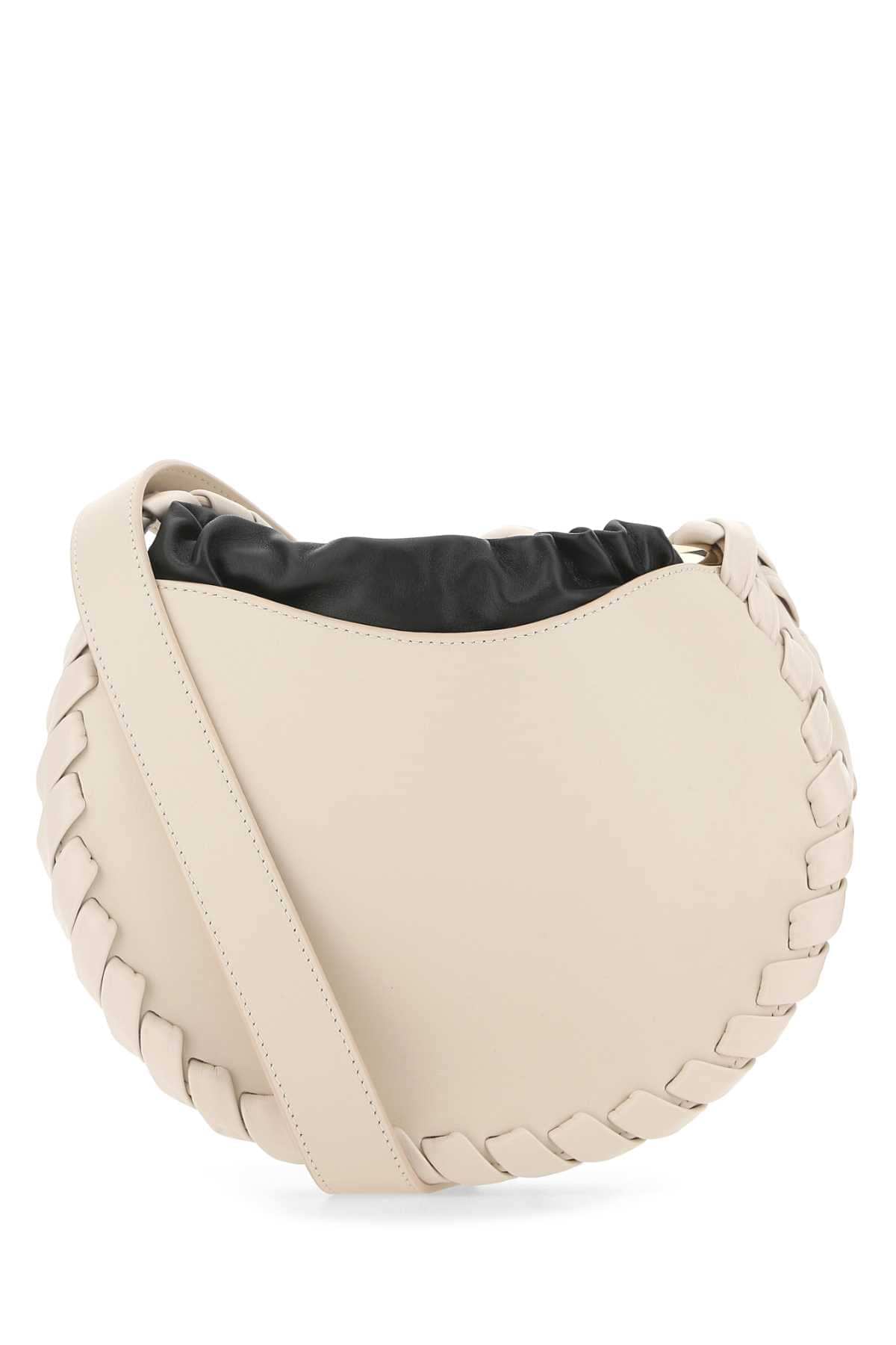Chloe Women Powder Pink Leather Small Mate Crossbody Bag DestGlow