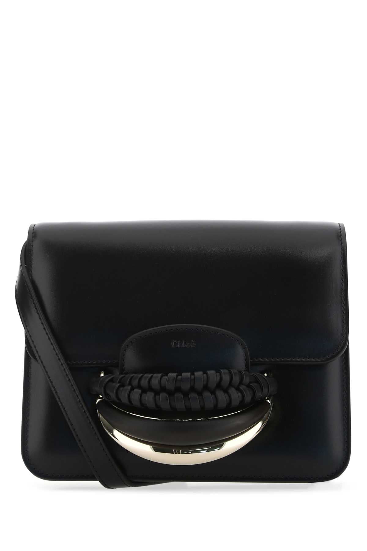Chloe Women Black Leather Kattie Clutch DestGlow