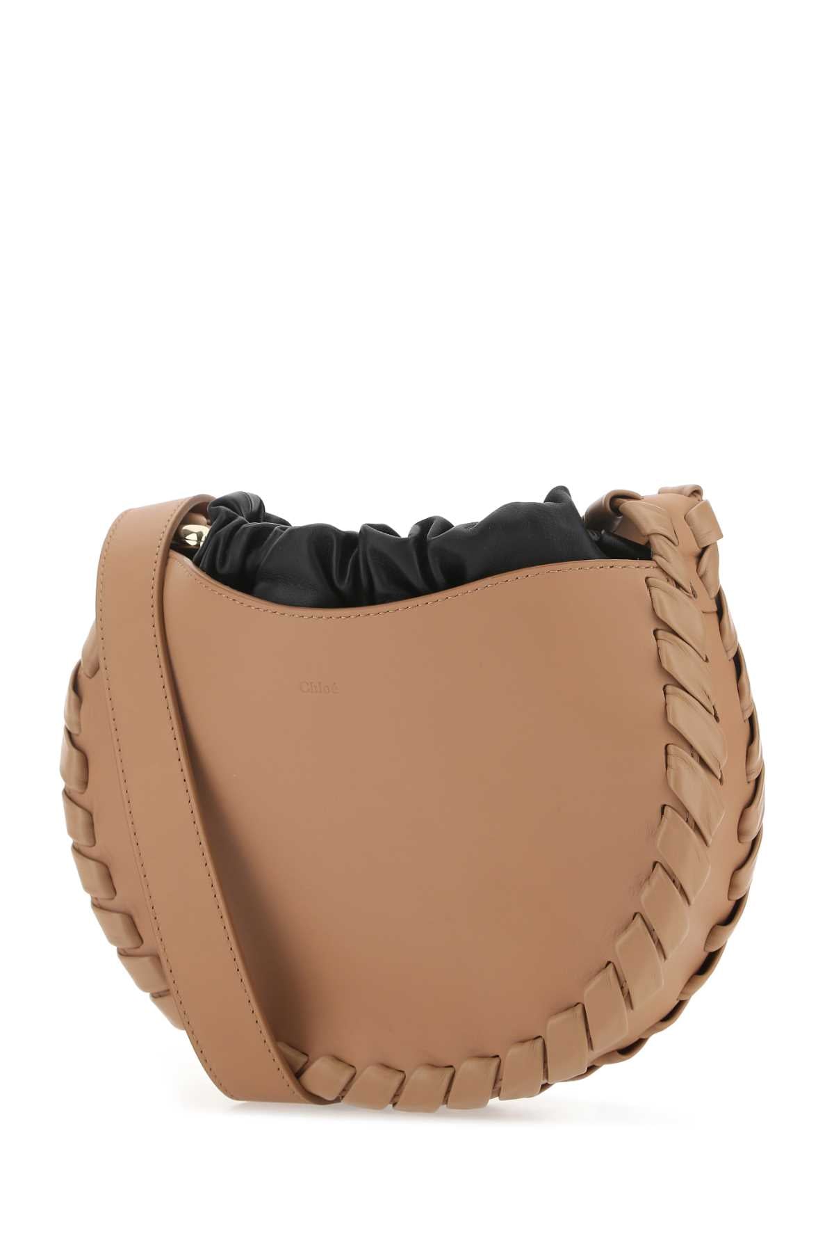 Chloe Women Biscuit Leather Small Mate Crossbody Bag DestGlow