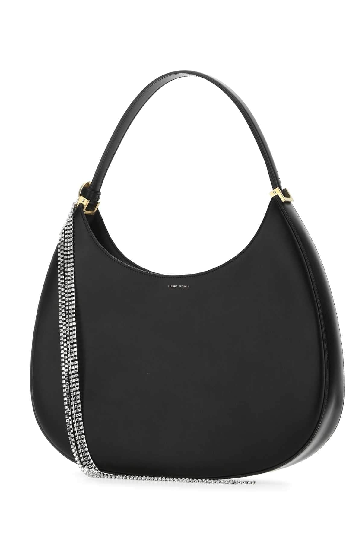 Magda Butrym Women Black Leather Vesna Large Shoulder Bag DestGlow