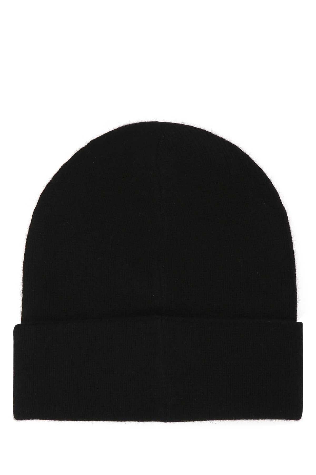 Alexander Mcqueen Men Black Cashmere Beanie Hat DestGlow