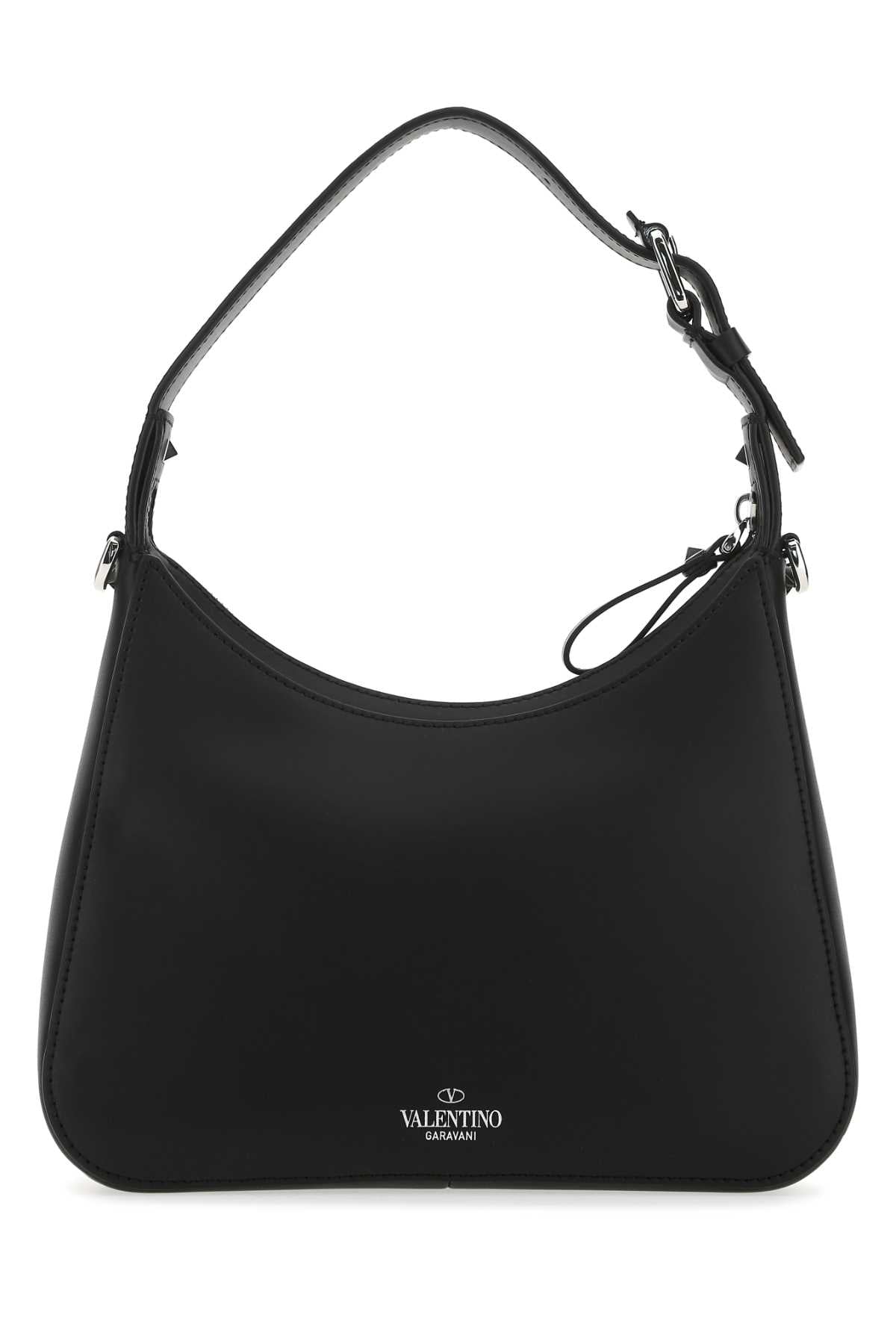 Valentino Garavani Men Black Leather Vltn Handbag DestGlow