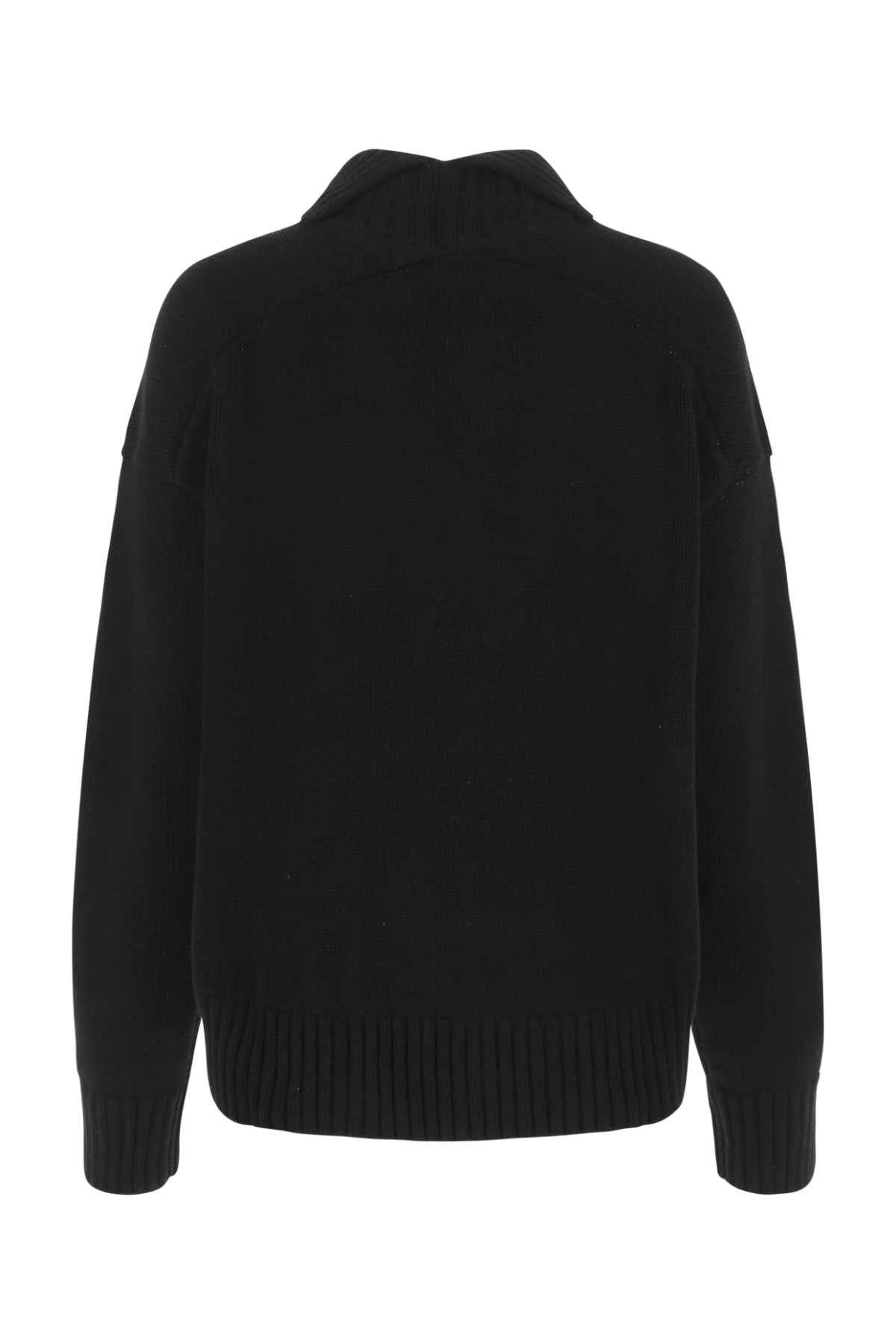 Jil Sander Women Black Cashmere Blend Oversize Sweater DestGlow