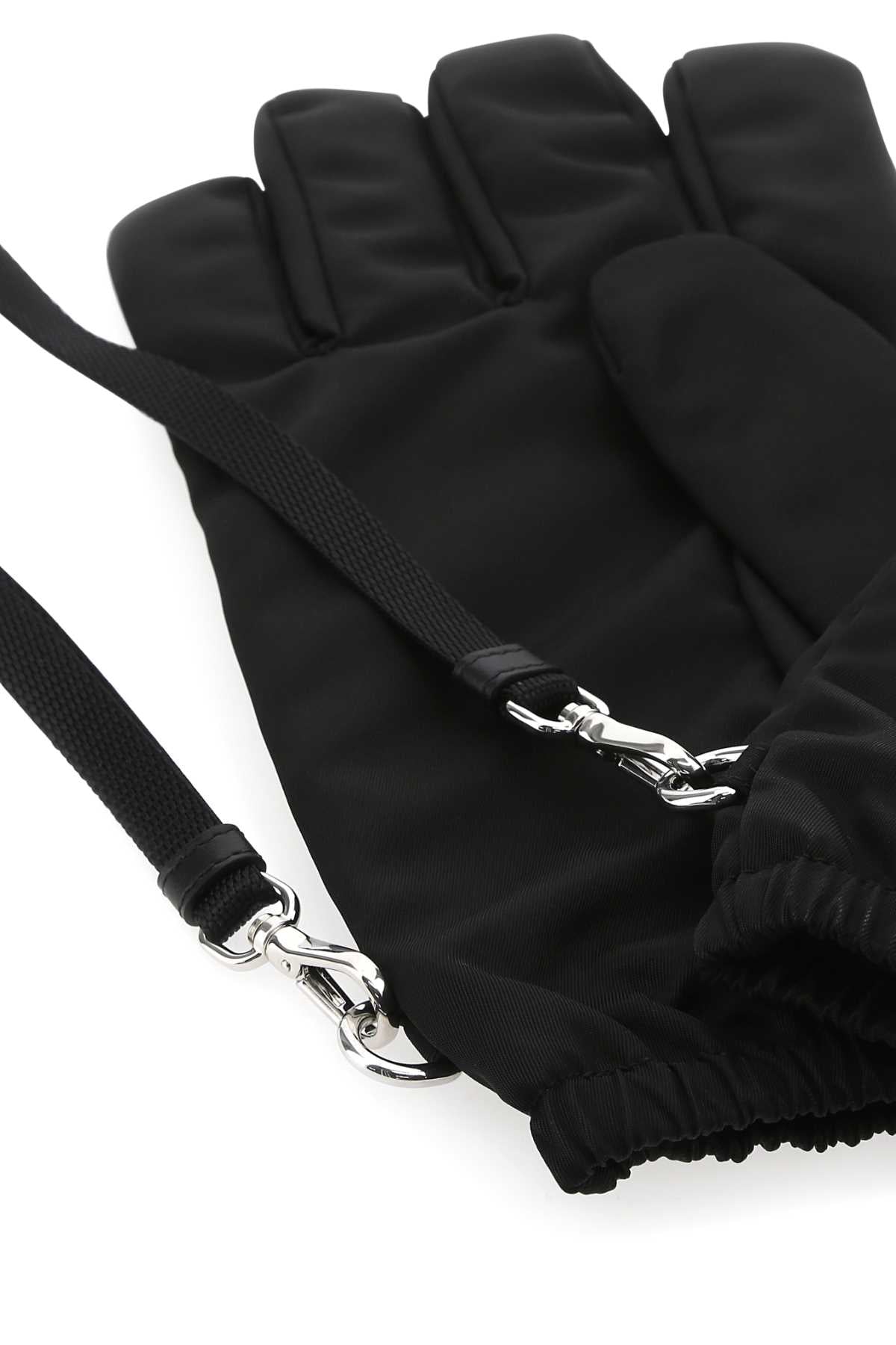 Prada Men Black Re-Nylon Gloves by Luosophy