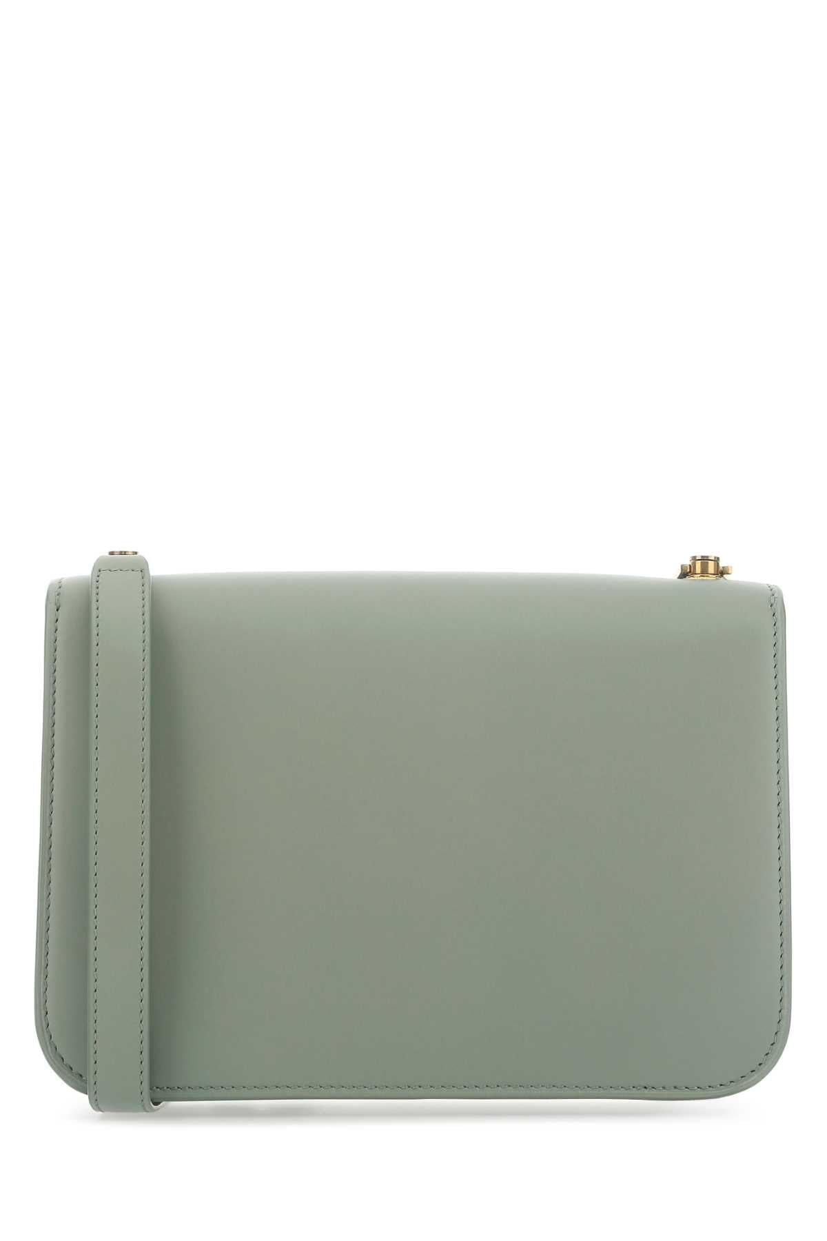 Saint Laurent Women Sage Green Leather Carre Shoulder Bag by Luosophy