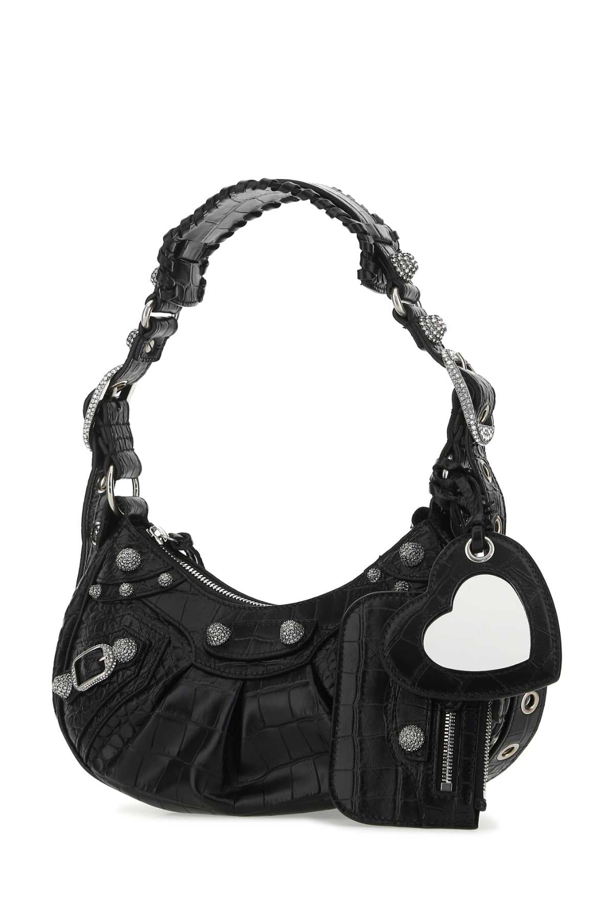 Balenciaga Women Black Leather Le Cagole Xs Shoulder Bag DestGlow