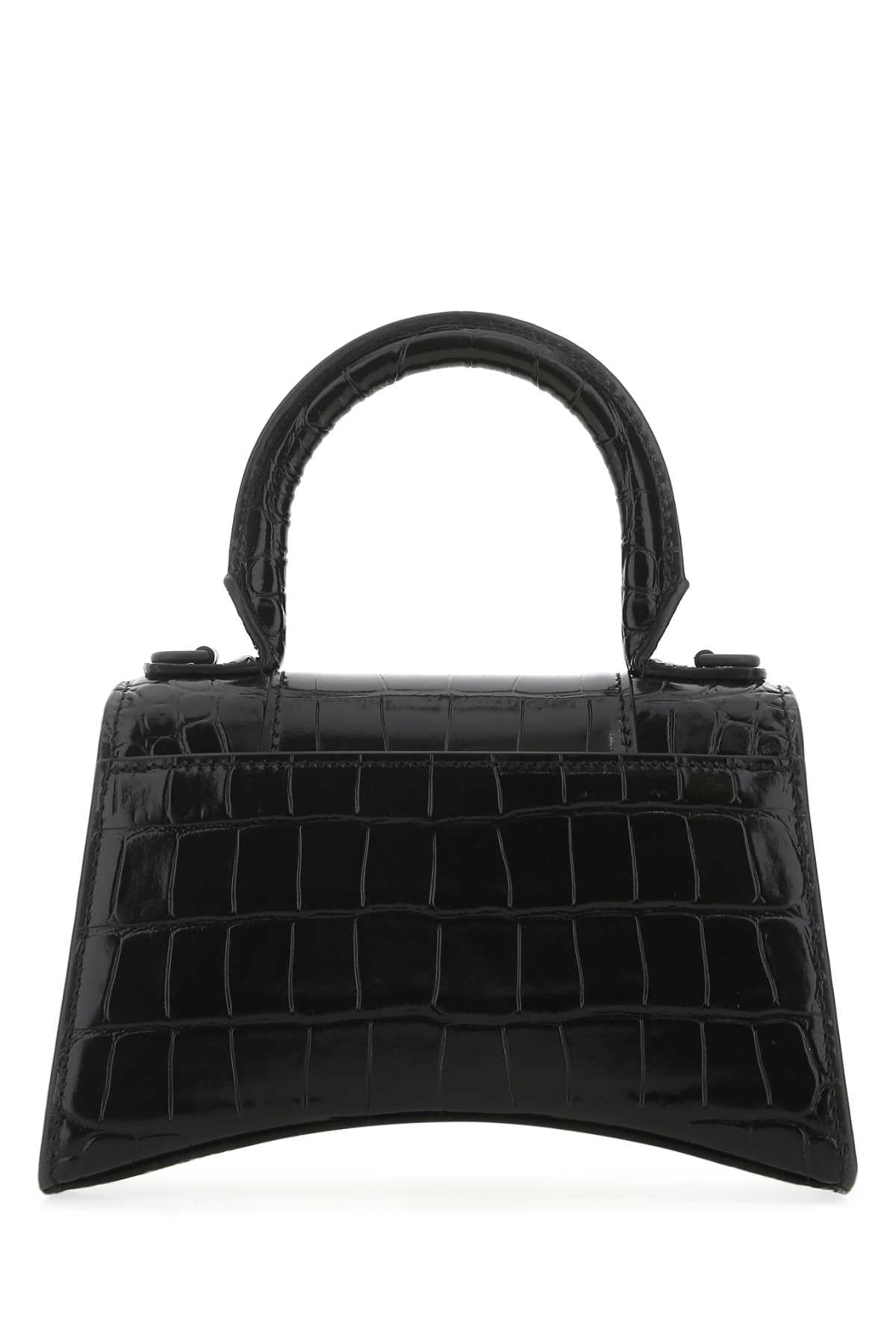 Balenciaga Women Black Leather Xs Hourglass Handbag DestGlow