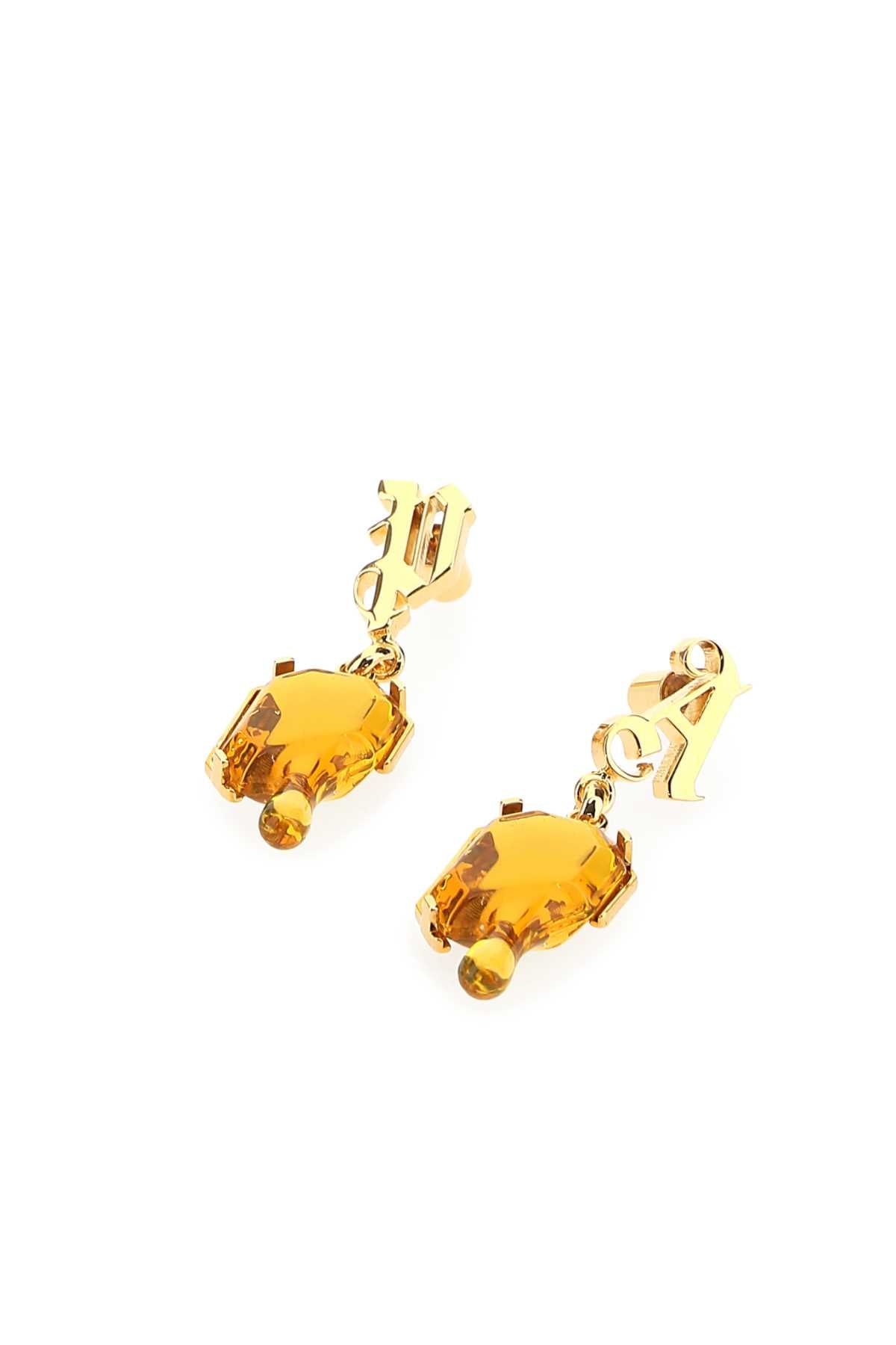 Palm Angels Women Golden Metal Earrings DestGlow