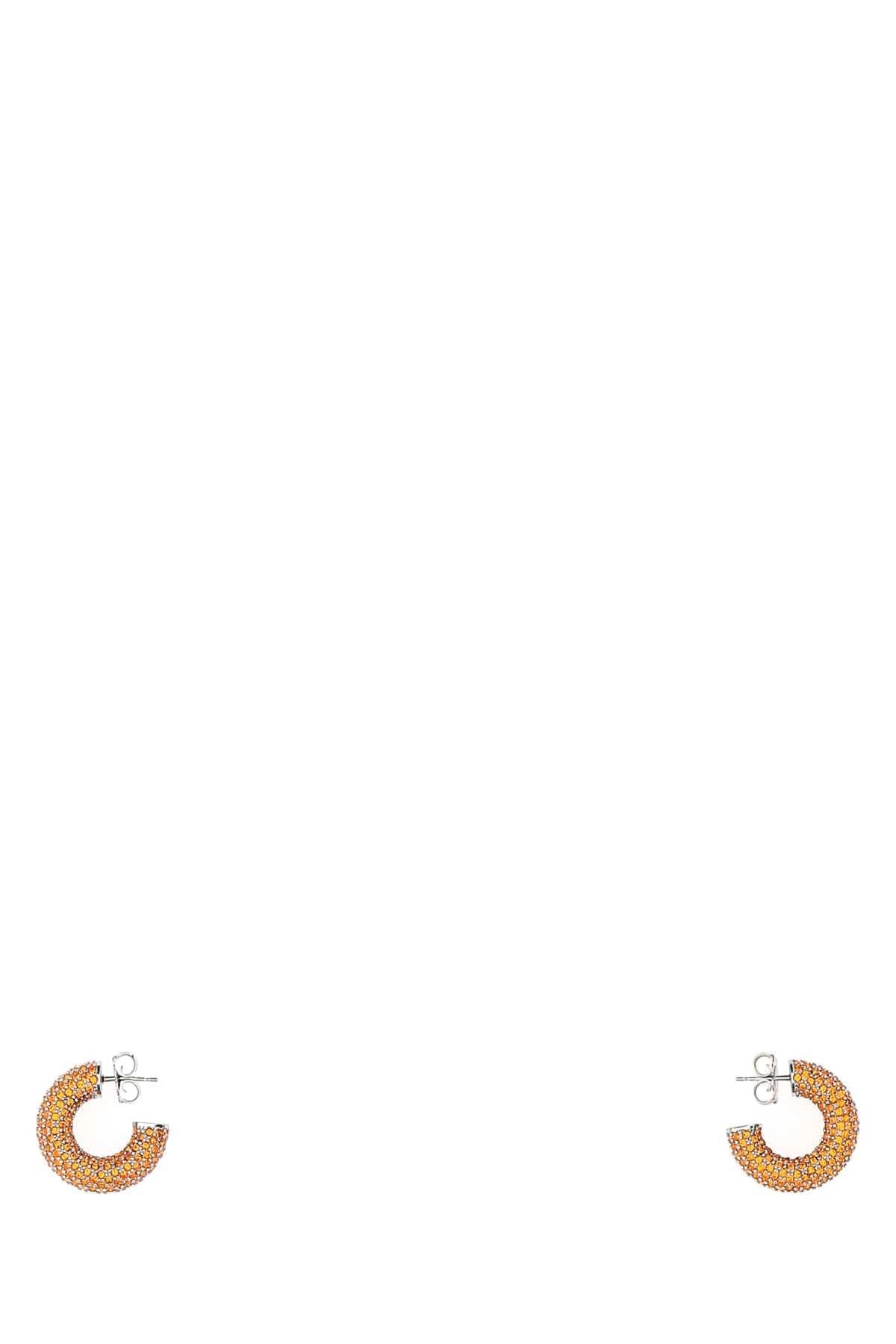 Amina Muaddi Women Embellished Metal Mini Cameron Earrings by Luosophy
