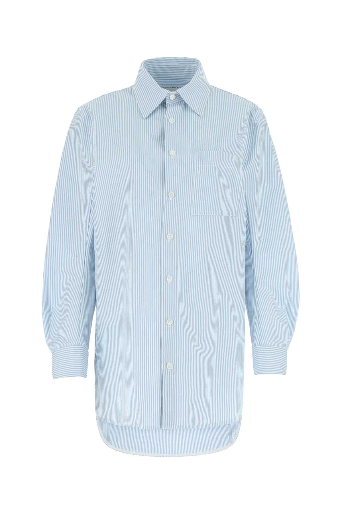 Bottega Veneta Women Embroidered Cotton Oversize Shirt DestGlow
