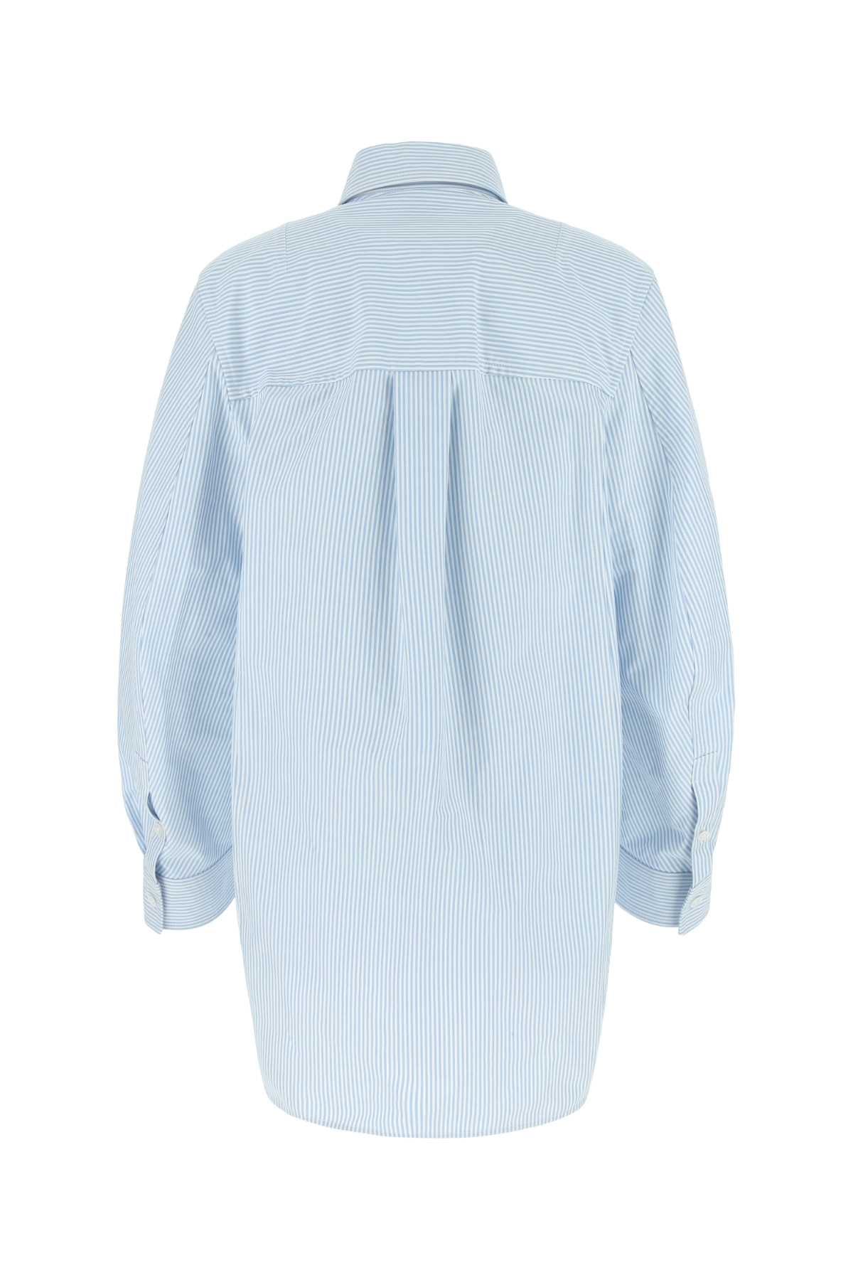 Bottega Veneta Women Embroidered Cotton Oversize Shirt DestGlow