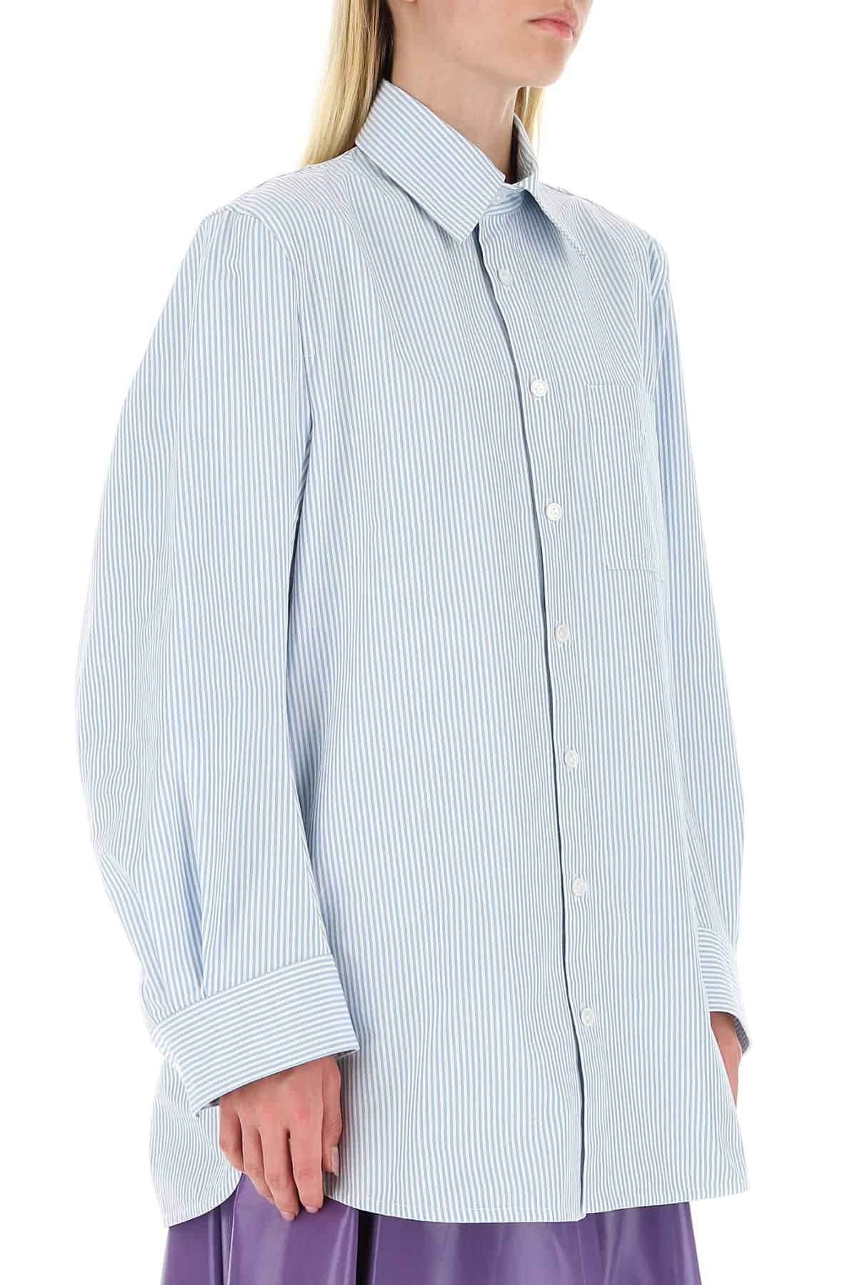 Bottega Veneta Women Embroidered Cotton Oversize Shirt DestGlow