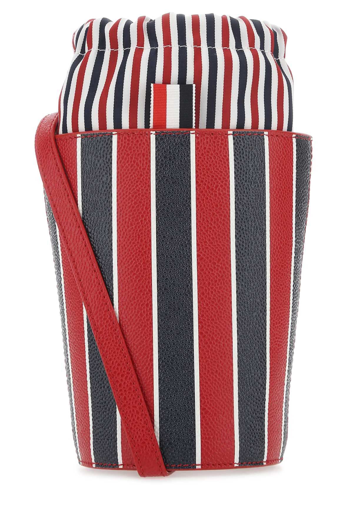 Thom Browne Women Printed Leather Mini Bucket Bag DestGlow