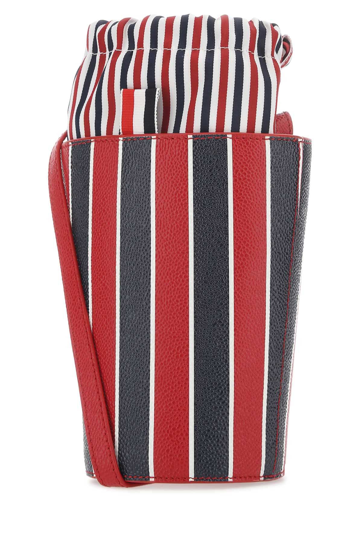 Thom Browne Women Printed Leather Mini Bucket Bag DestGlow
