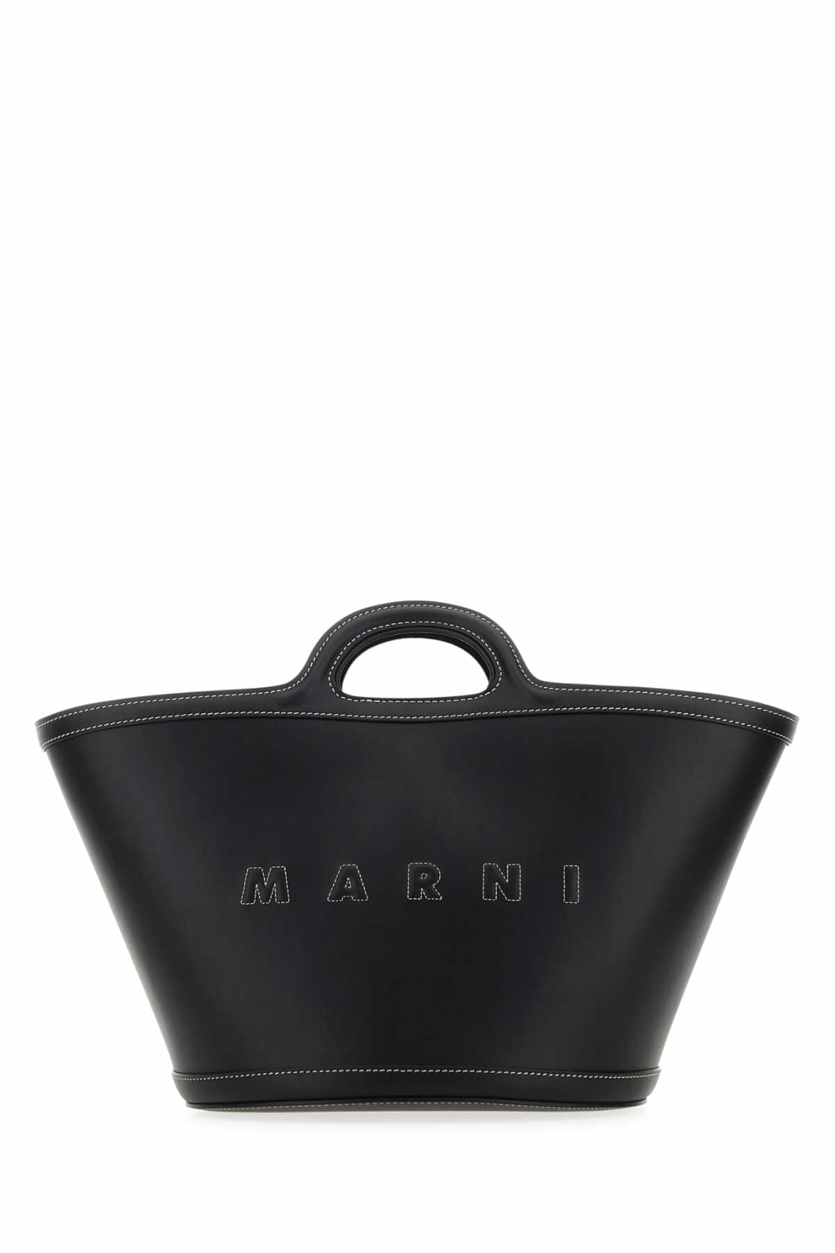 Marni Women Black Leather Small Tropicalia Handbag DestGlow