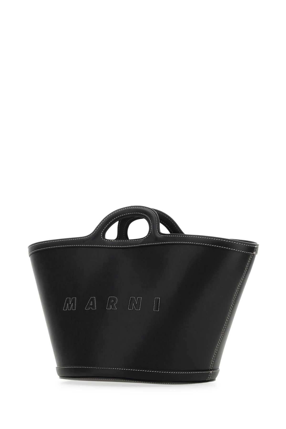Marni Women Black Leather Small Tropicalia Handbag DestGlow