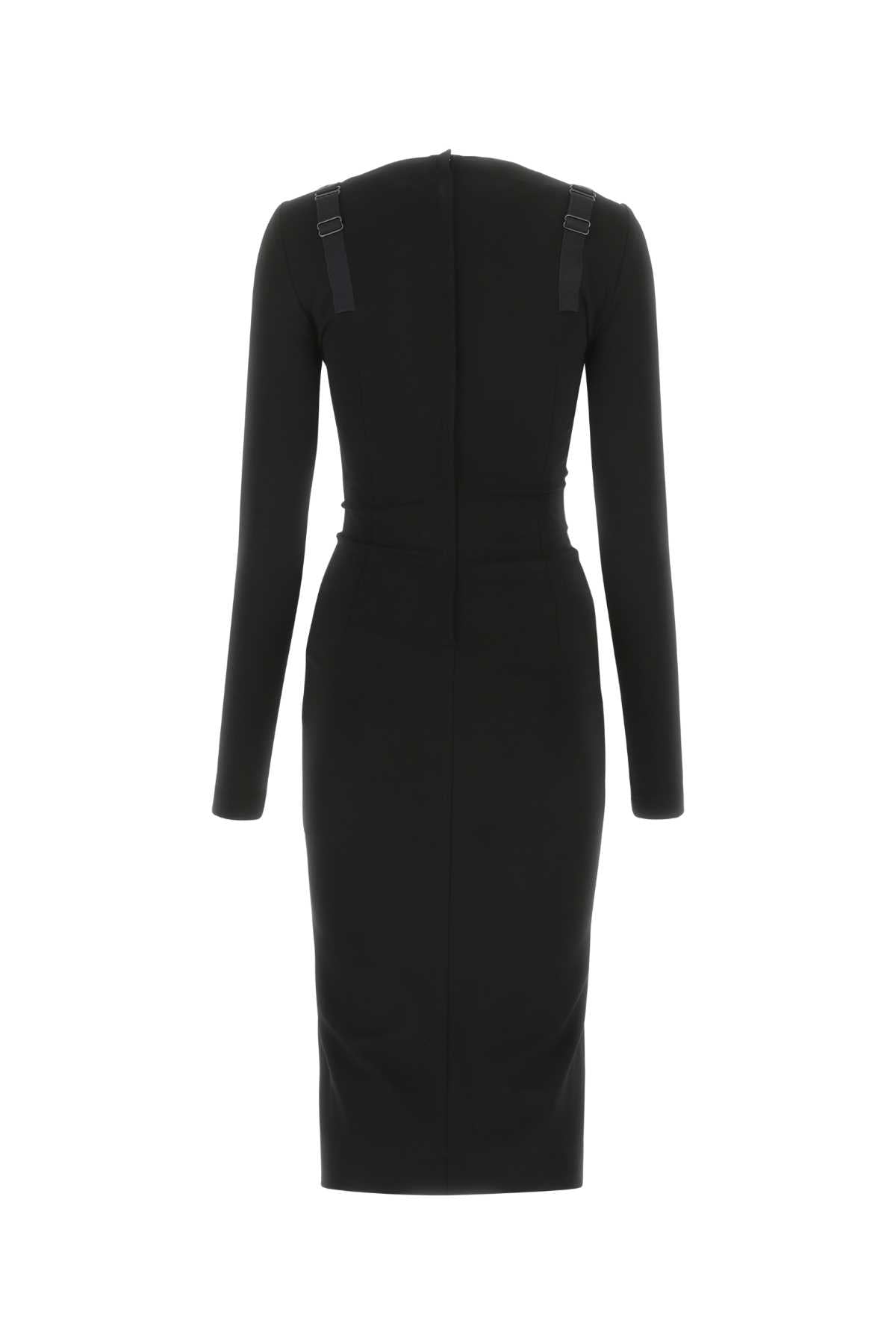 Dolce & Gabbana Women Black Stretch Viscose Blend Dress DestGlow