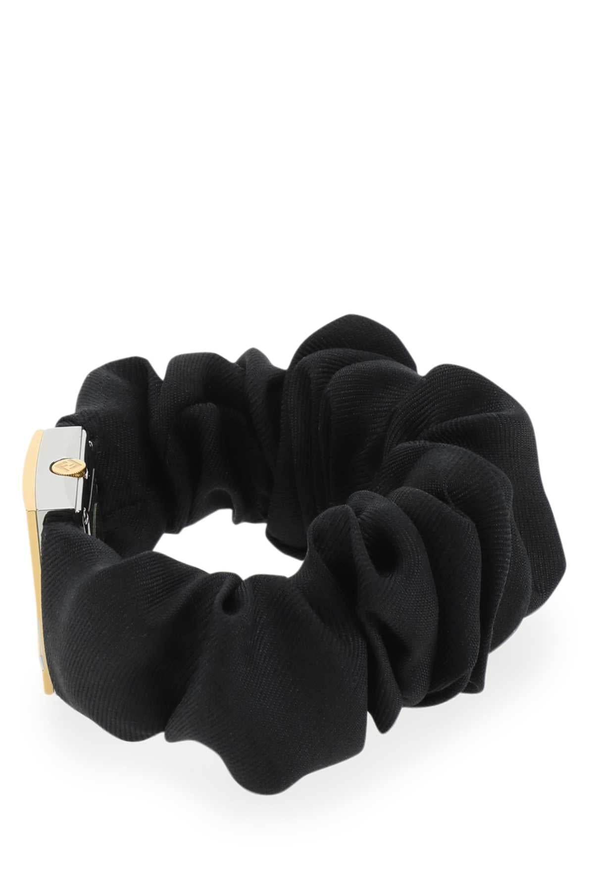 Fendi Women Stainless Steel And Black Nylon Fendimania Baguette Watch DestGlow