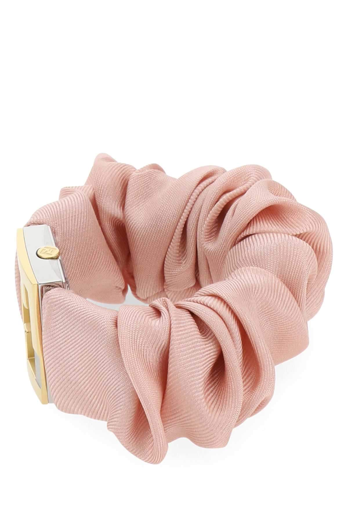 Fendi Women Stainless Steel And Pink Nylon Fendimania Baguette Watch DestGlow