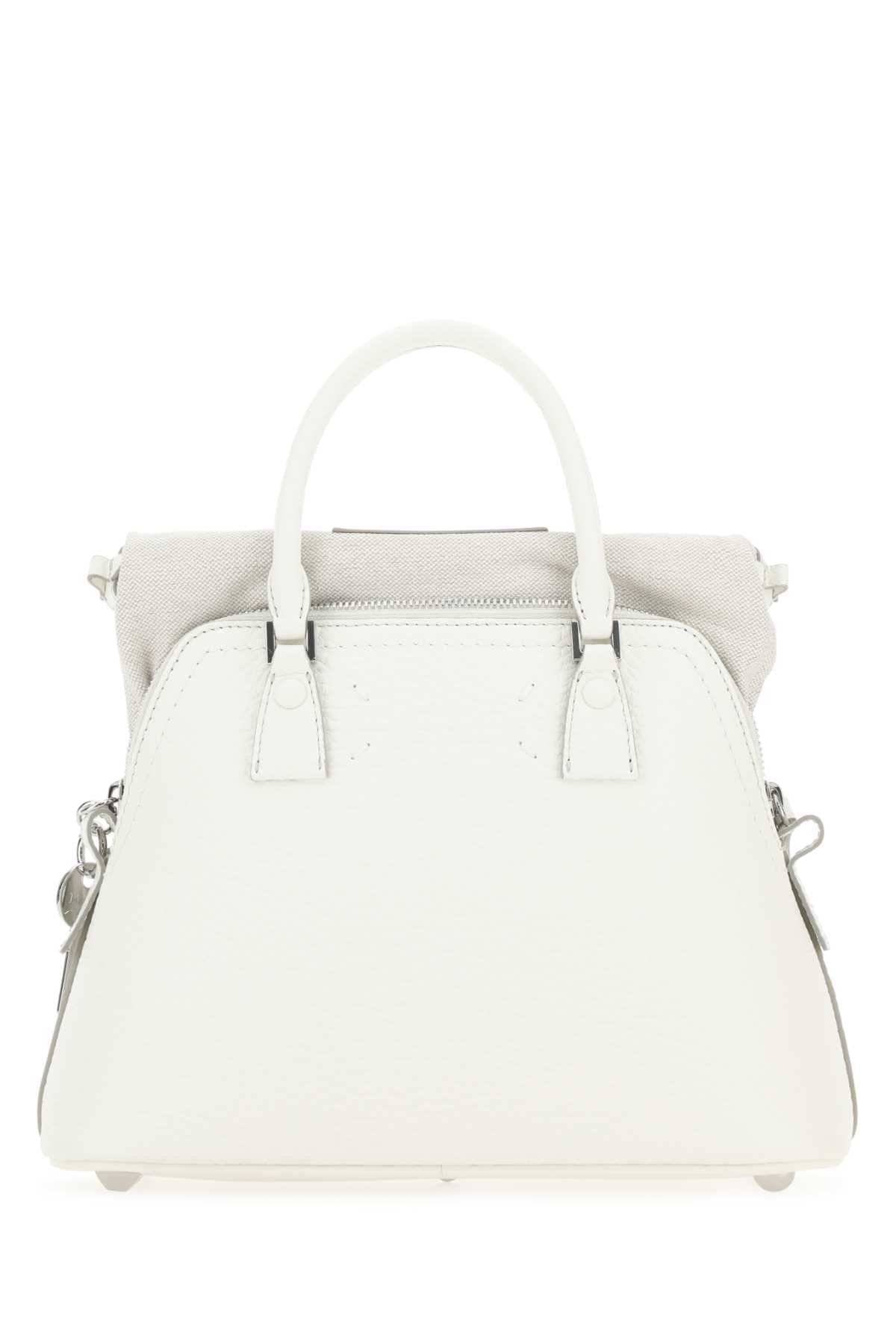 Maison Margiela Women White Leather 5Ac Handbag DestGlow