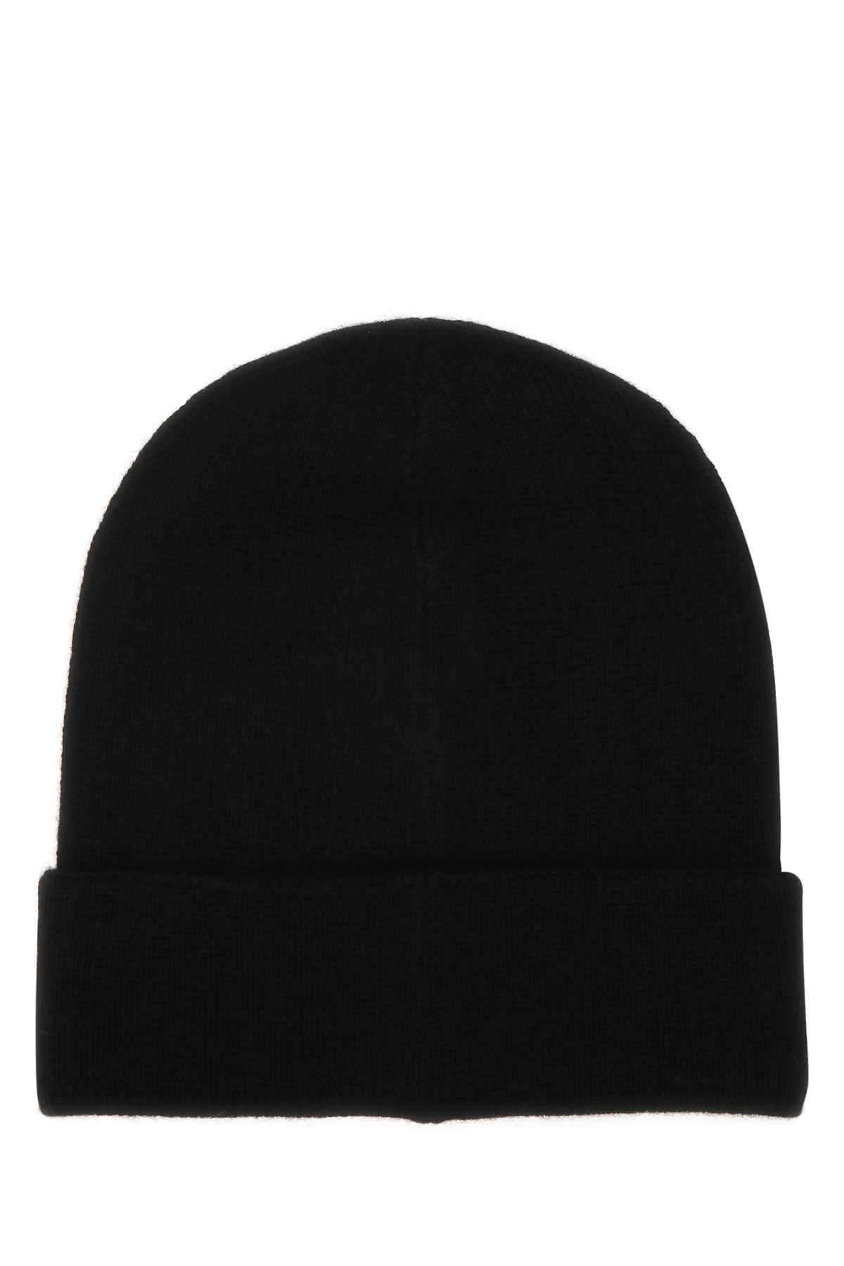 Alexander Mcqueen Men Black Cashmere Beanie Hat DestGlow
