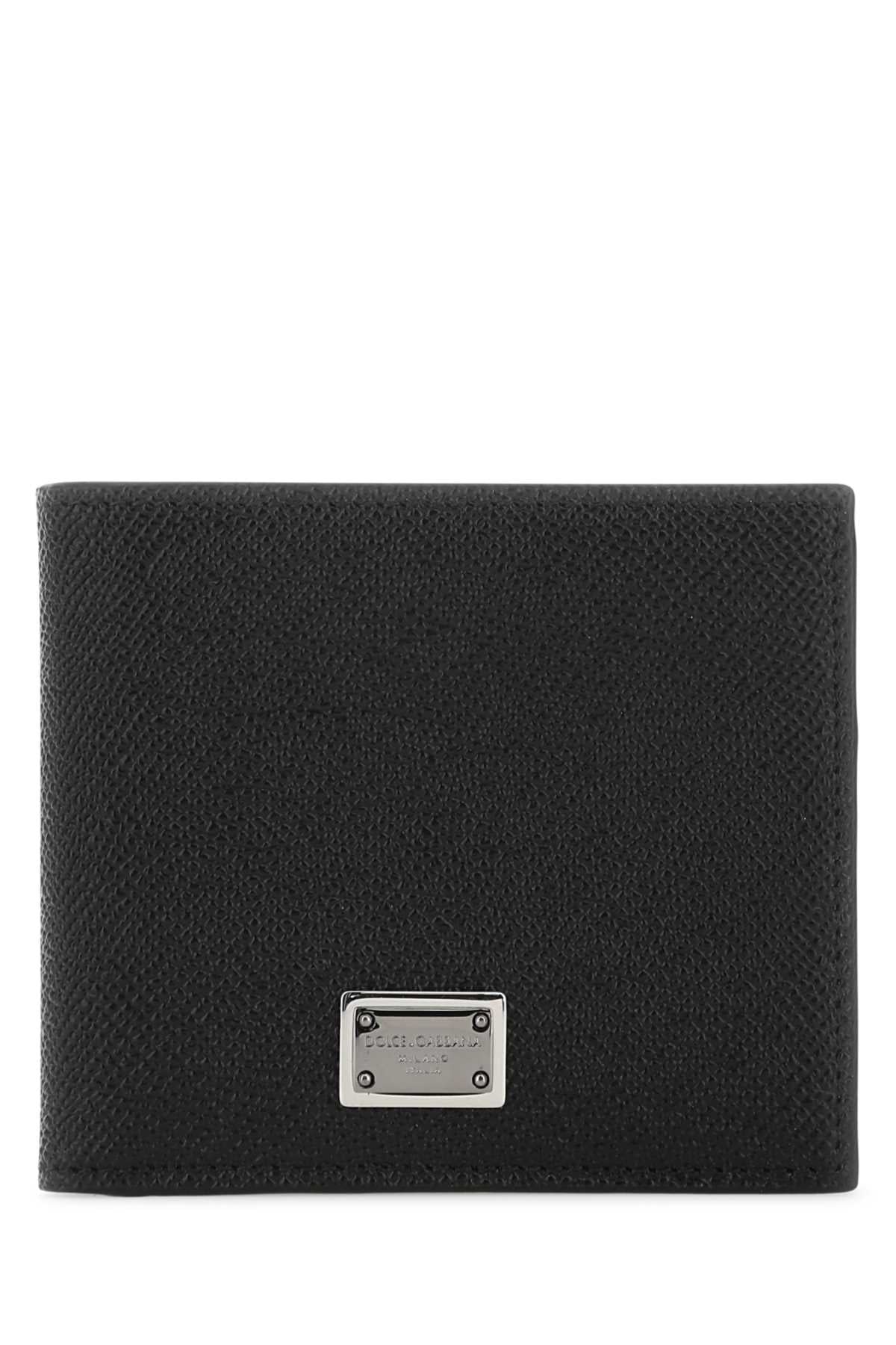 Dolce & Gabbana Men Black Leather Wallet DestGlow