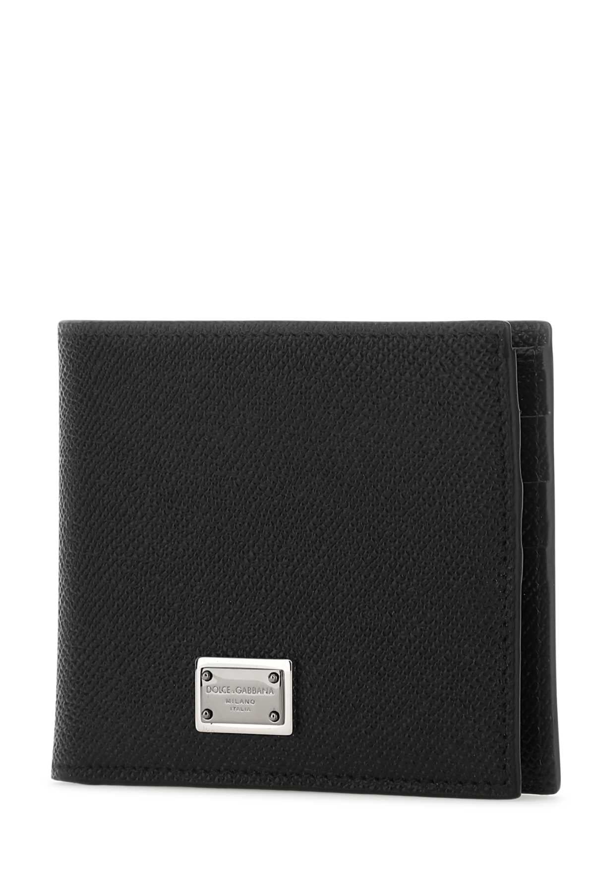 Dolce & Gabbana Men Black Leather Wallet DestGlow