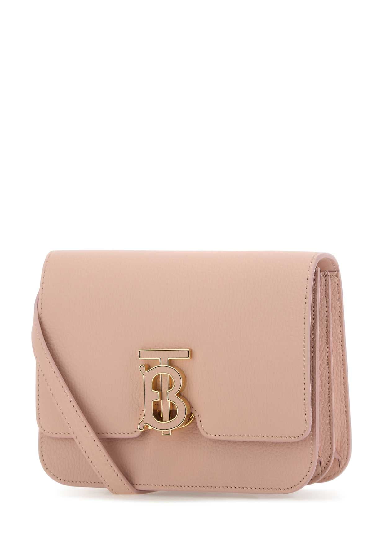Burberry Women Pink Leather Small Tb Crossbody Bag DestGlow