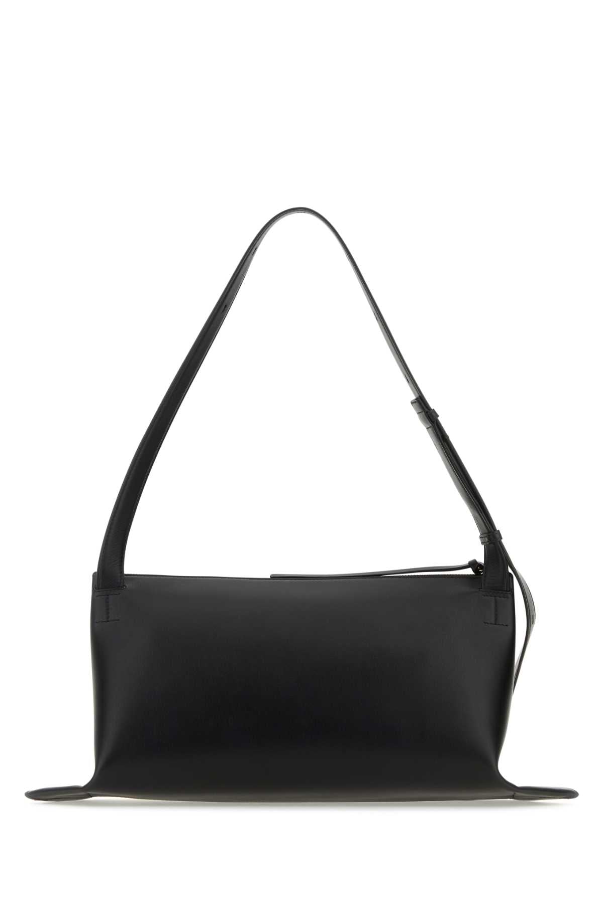 Jil Sander Women Two-Tone Canvas And Leather Medium Empire Shoulder Bag DestGlow