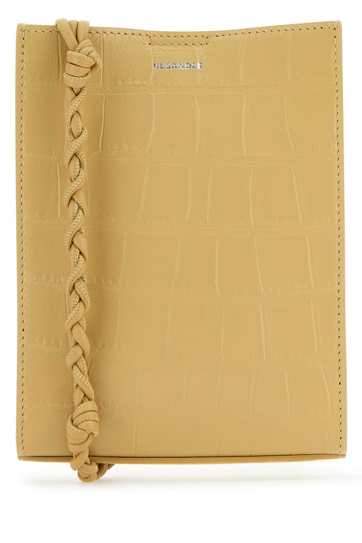 Jil Sander Women Beige Leather Small Tangle Shoulder Bag DestGlow