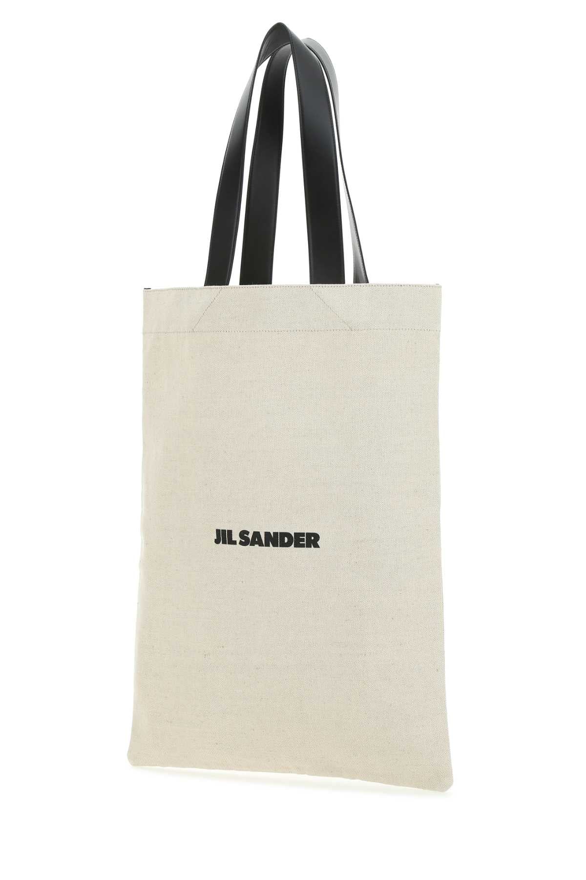 Jil Sander Women Sand Canvas Shopping Bag DestGlow