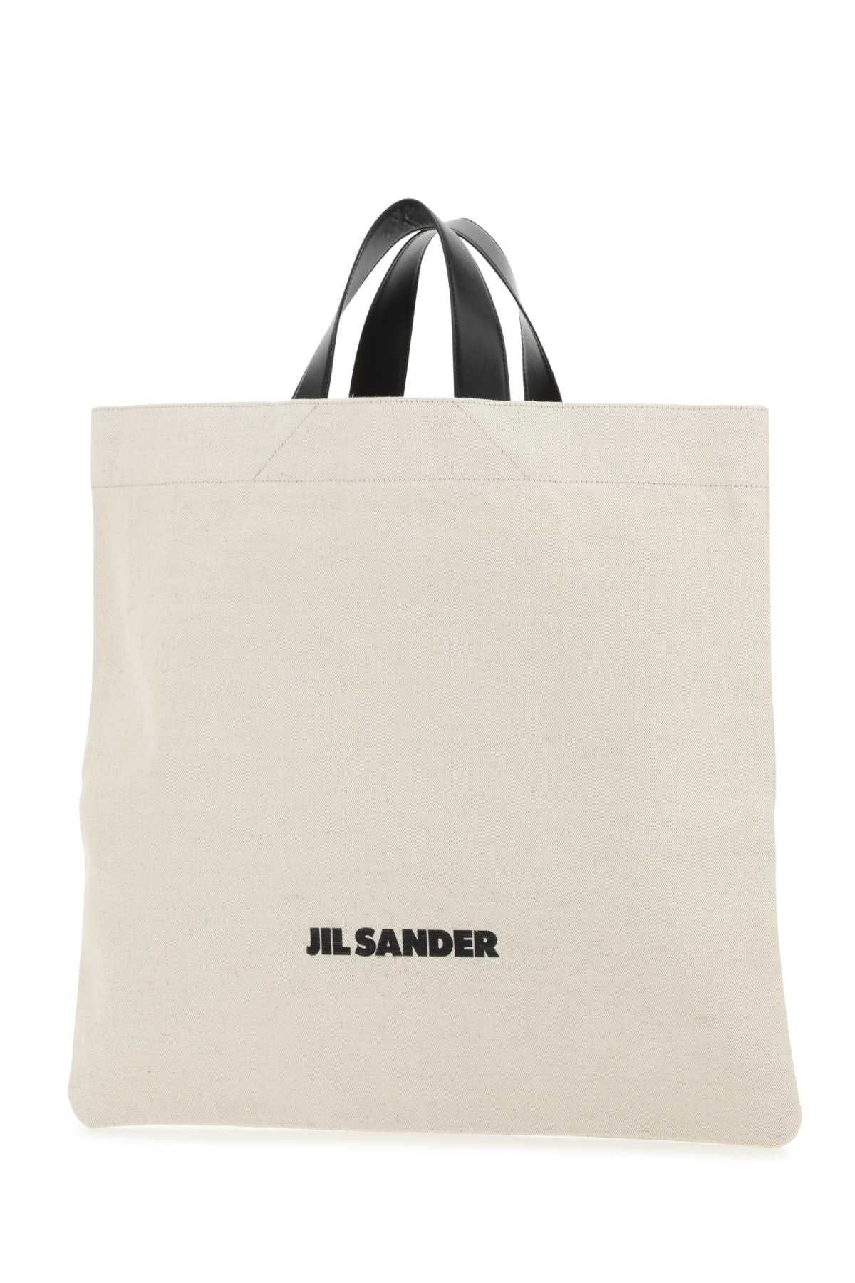 Jil Sander Women Sand Canvas Shopping Bag DestGlow