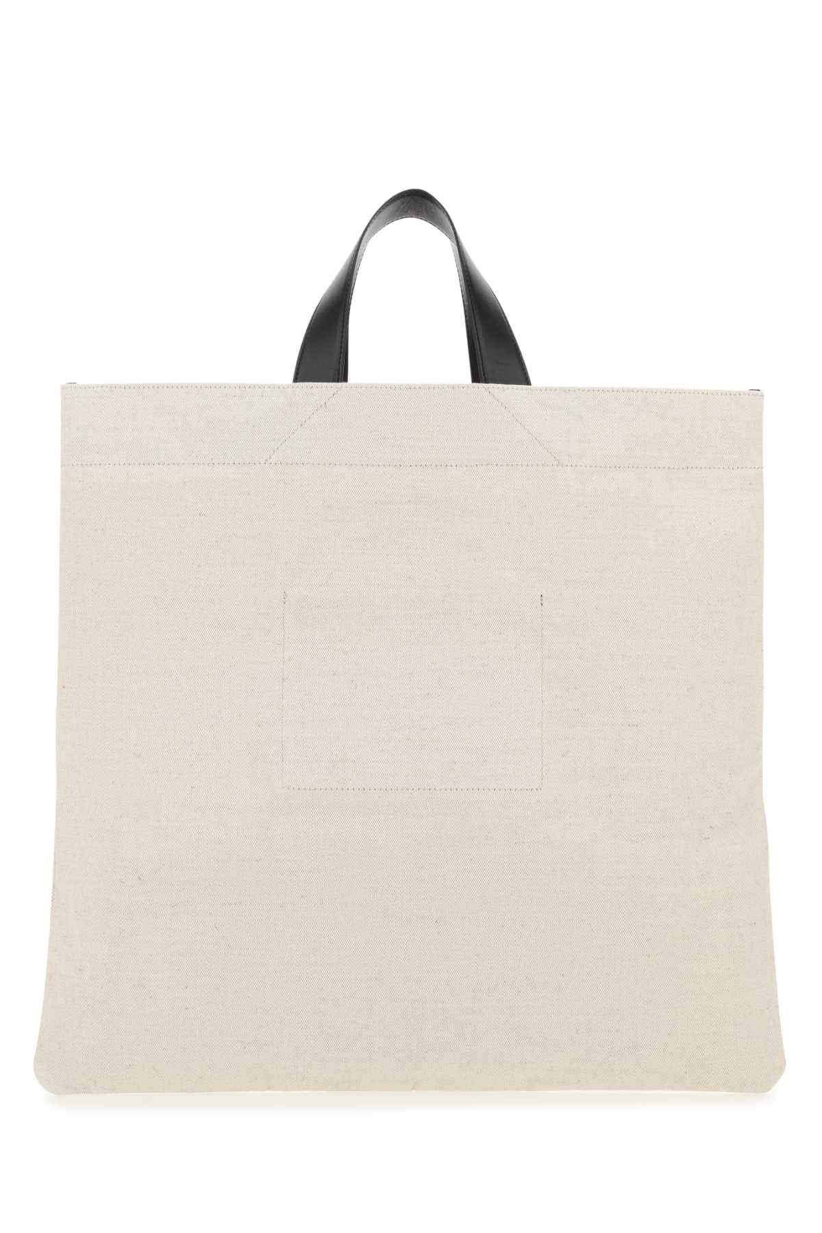 Jil Sander Women Sand Canvas Shopping Bag DestGlow