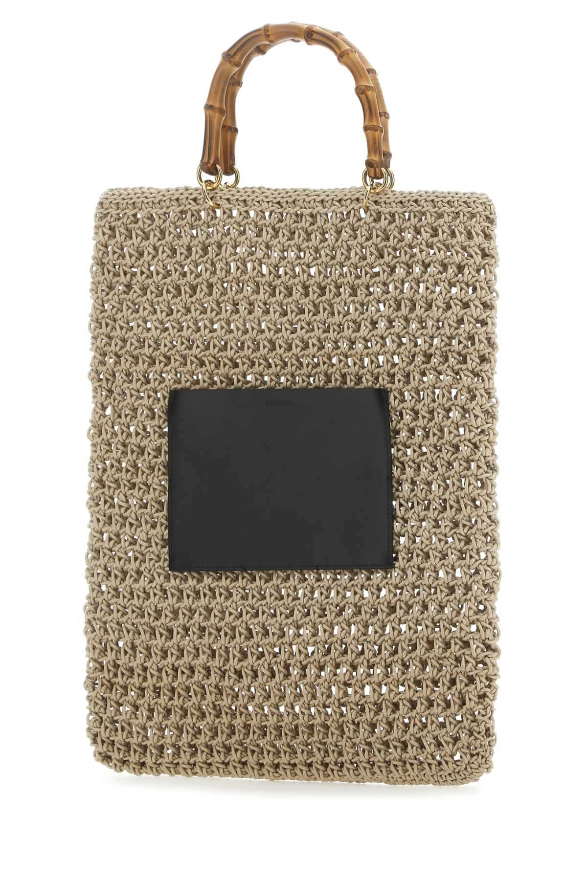 Jil Sander Women Beige Rope Medium Shopping Bag DestGlow