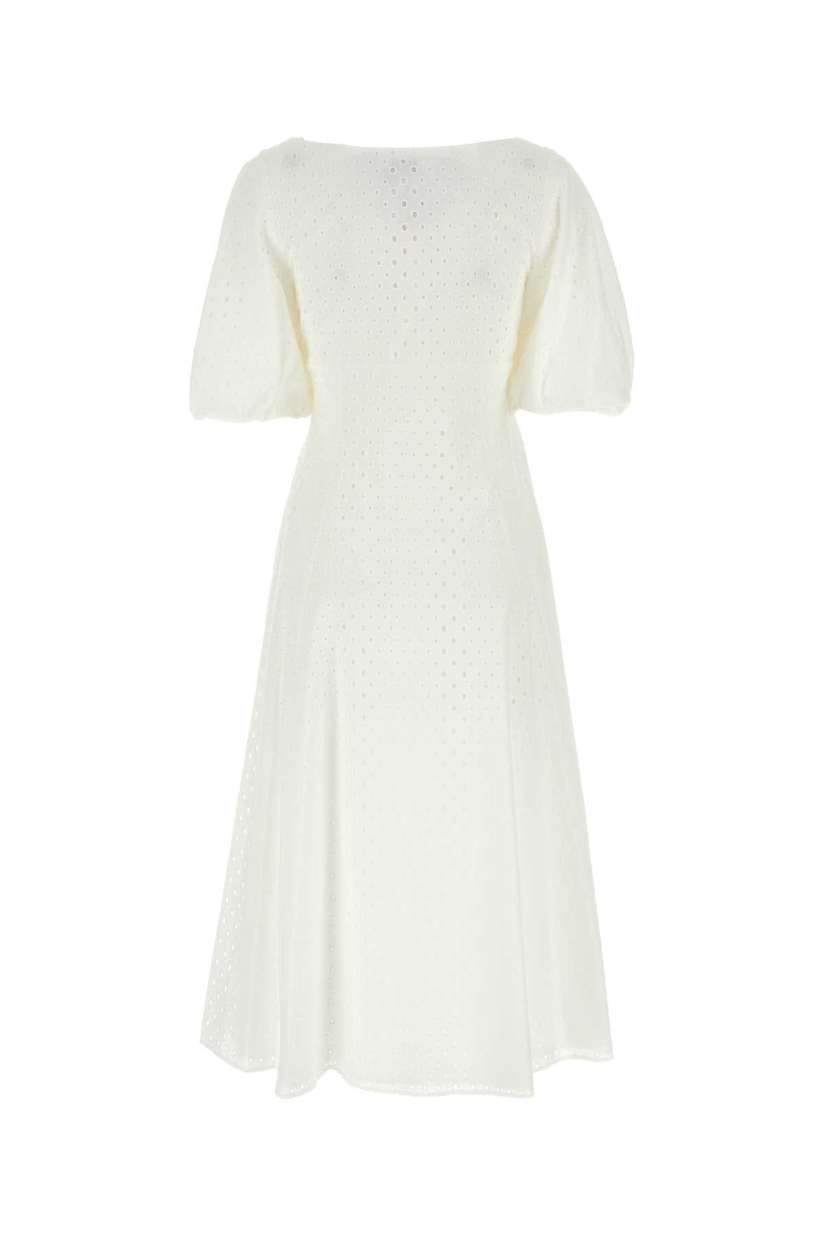 Kenzo Women White Broderie Anglaise Dress