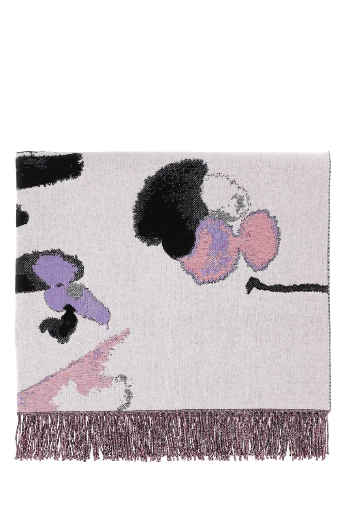 Alexander Mcqueen Women Embroidered Wool Blend Blanket DestGlow