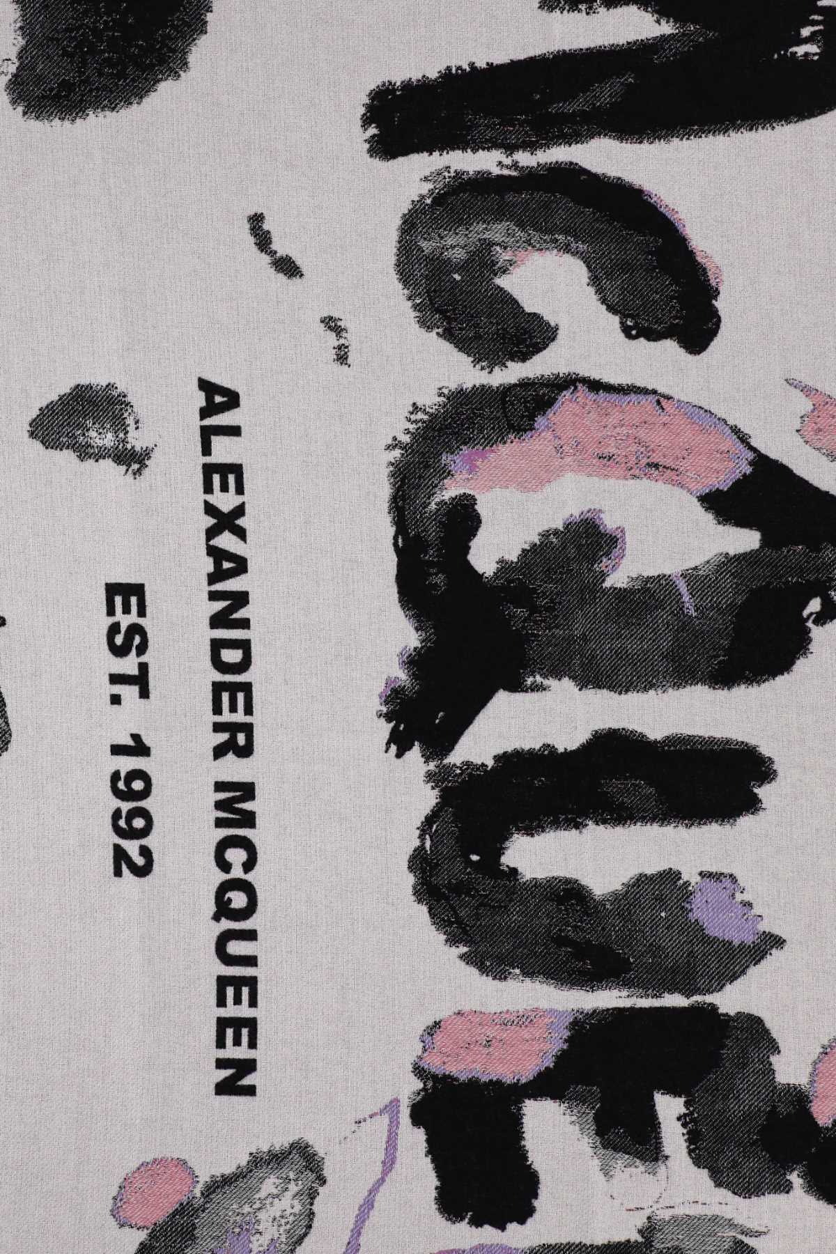 Alexander Mcqueen Women Embroidered Wool Blend Blanket DestGlow