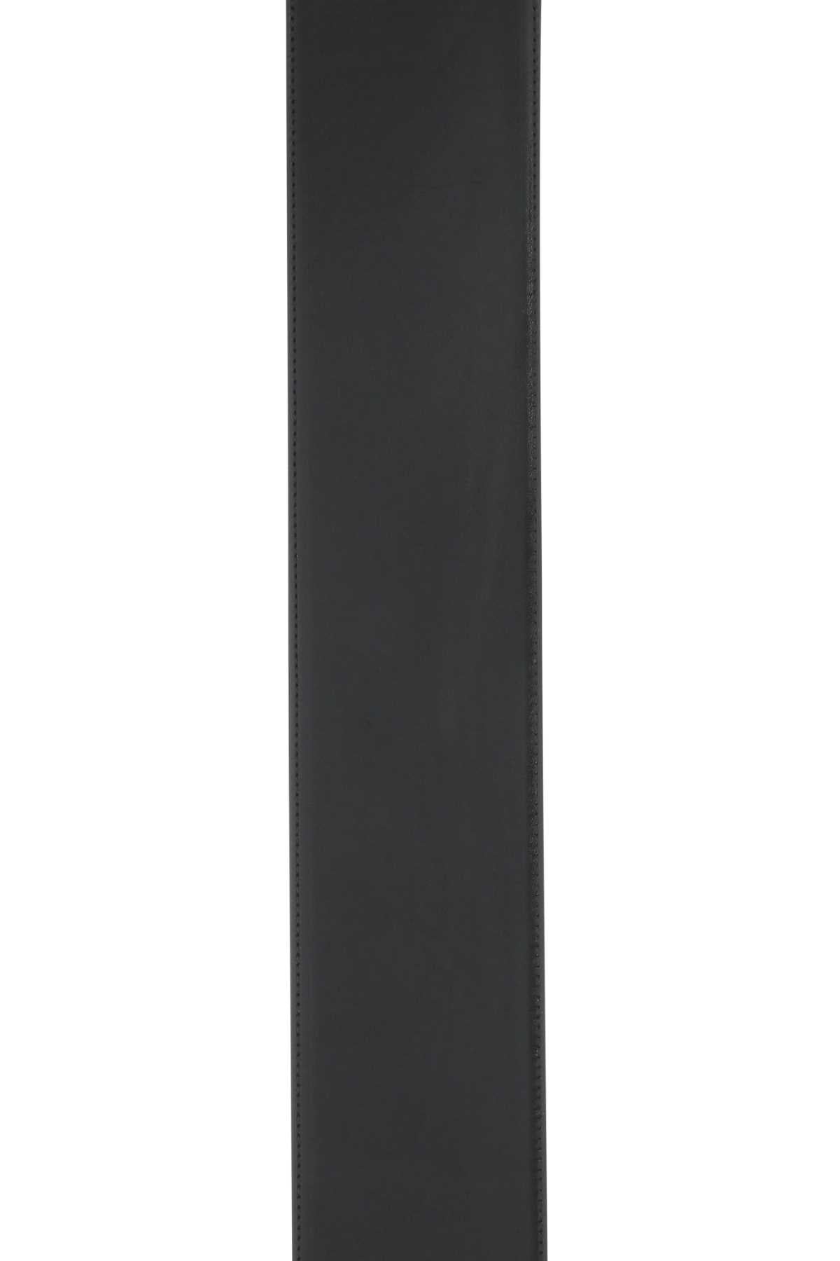 Alexander Mcqueen Women Black Leather Belt DestGlow