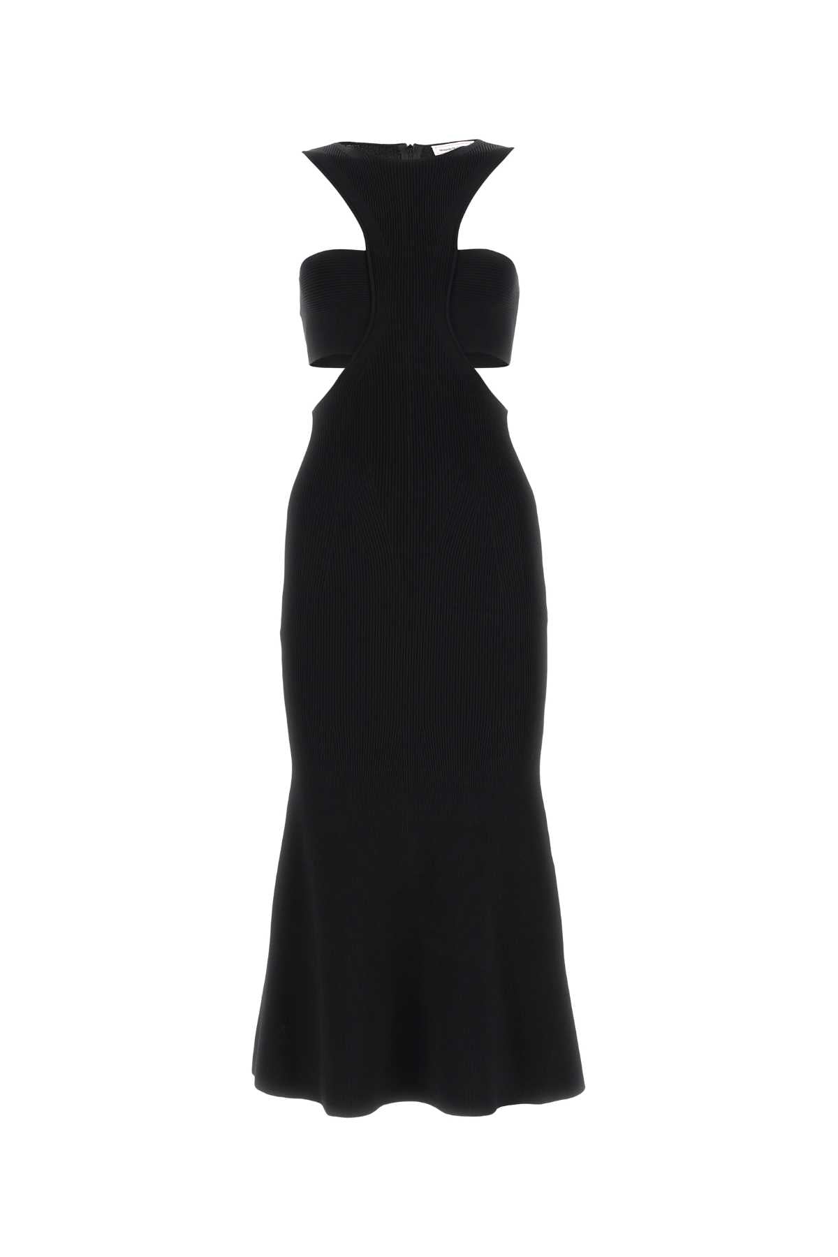 Alexander Mcqueen Women Black Viscose Blend Dress DestGlow