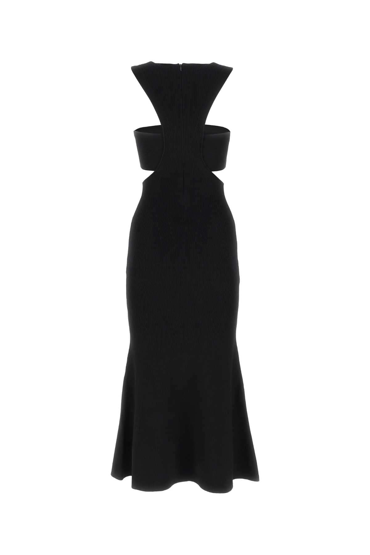 Alexander Mcqueen Women Black Viscose Blend Dress DestGlow