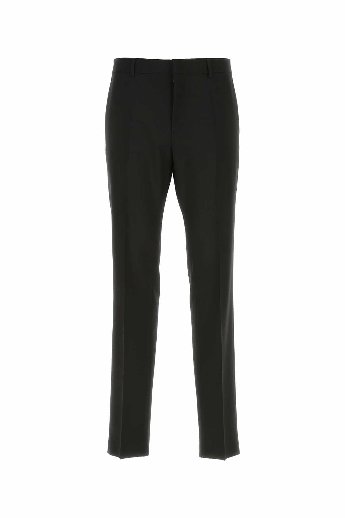 Valentino Garavani Men Black Wool Pant DestGlow