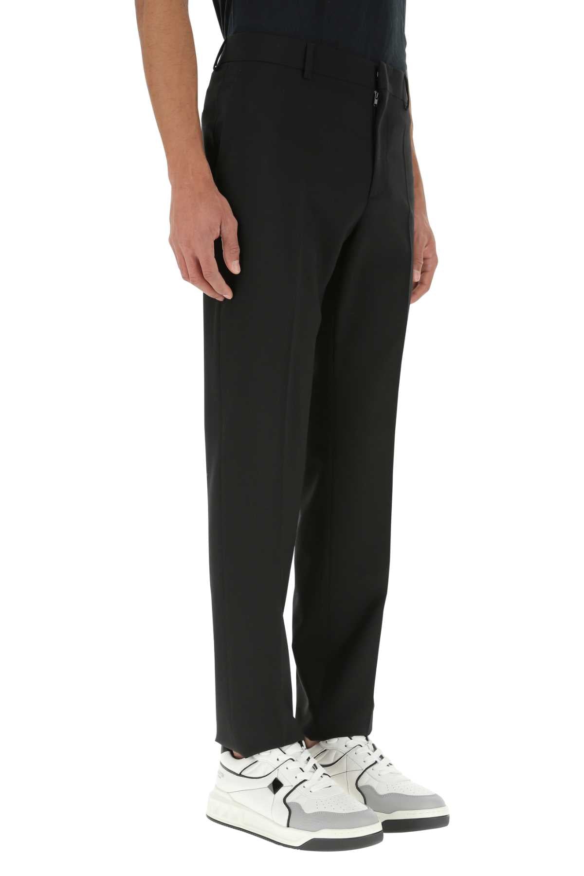 Valentino Garavani Men Black Wool Pant DestGlow