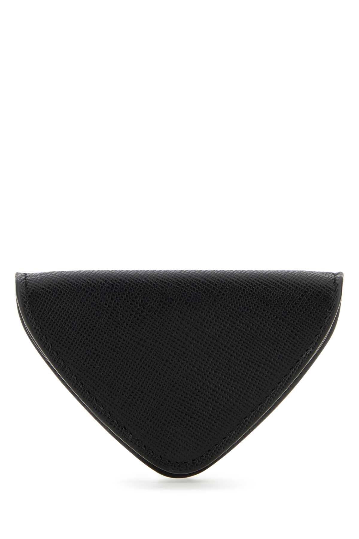 Prada Men Black Leather Coin Purse by Luosophy