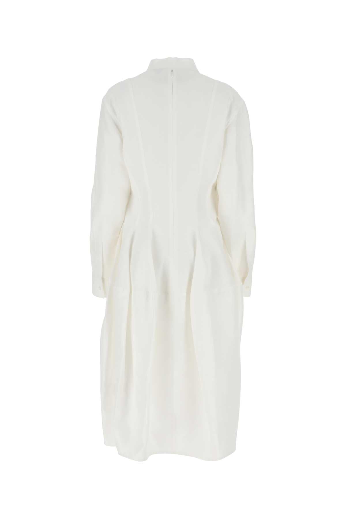 Bottega veneta women white viscose blend dress DestGlow